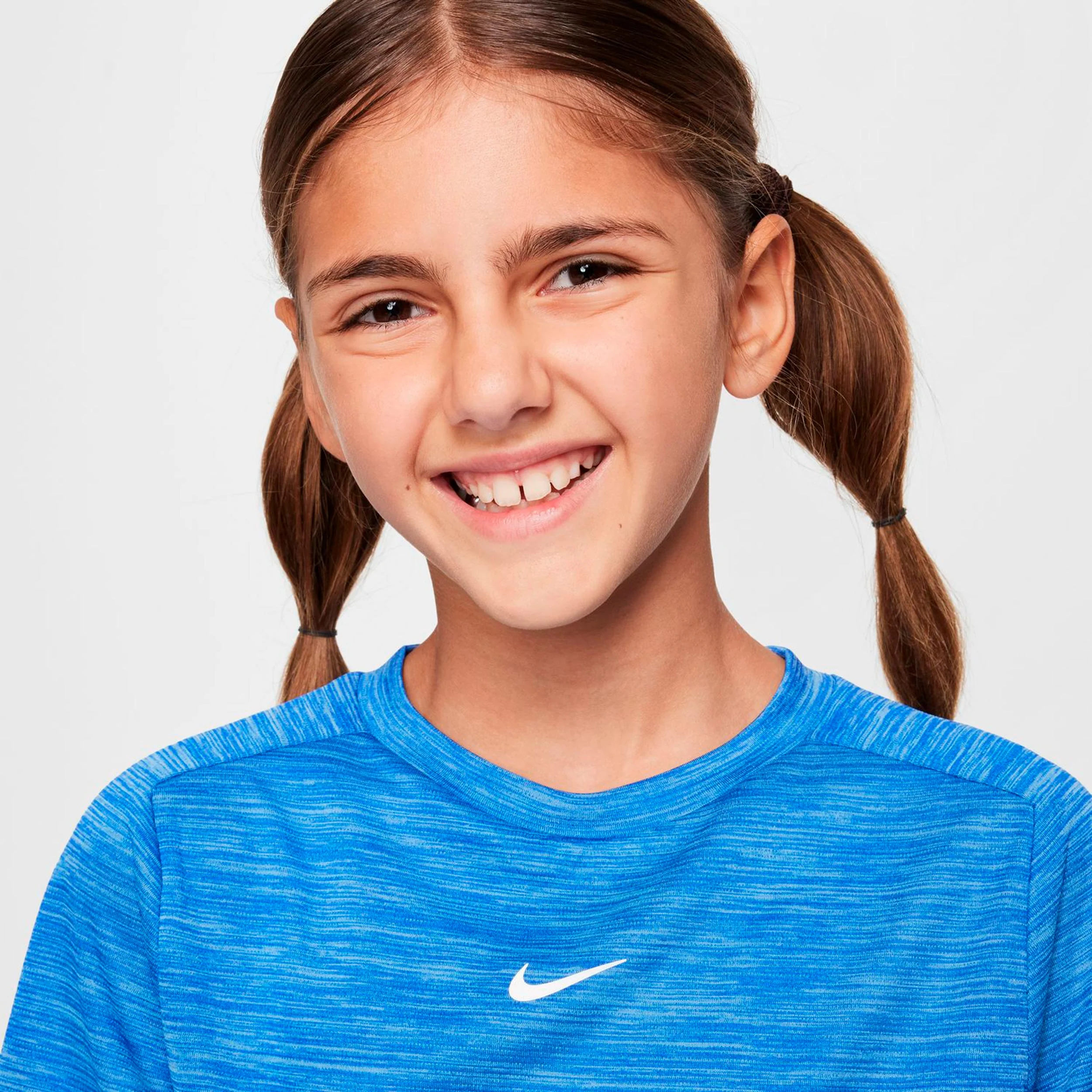 Dri-FIT Multi Heather Camiseta de manga corta Niños-azul, blanco - Image 5