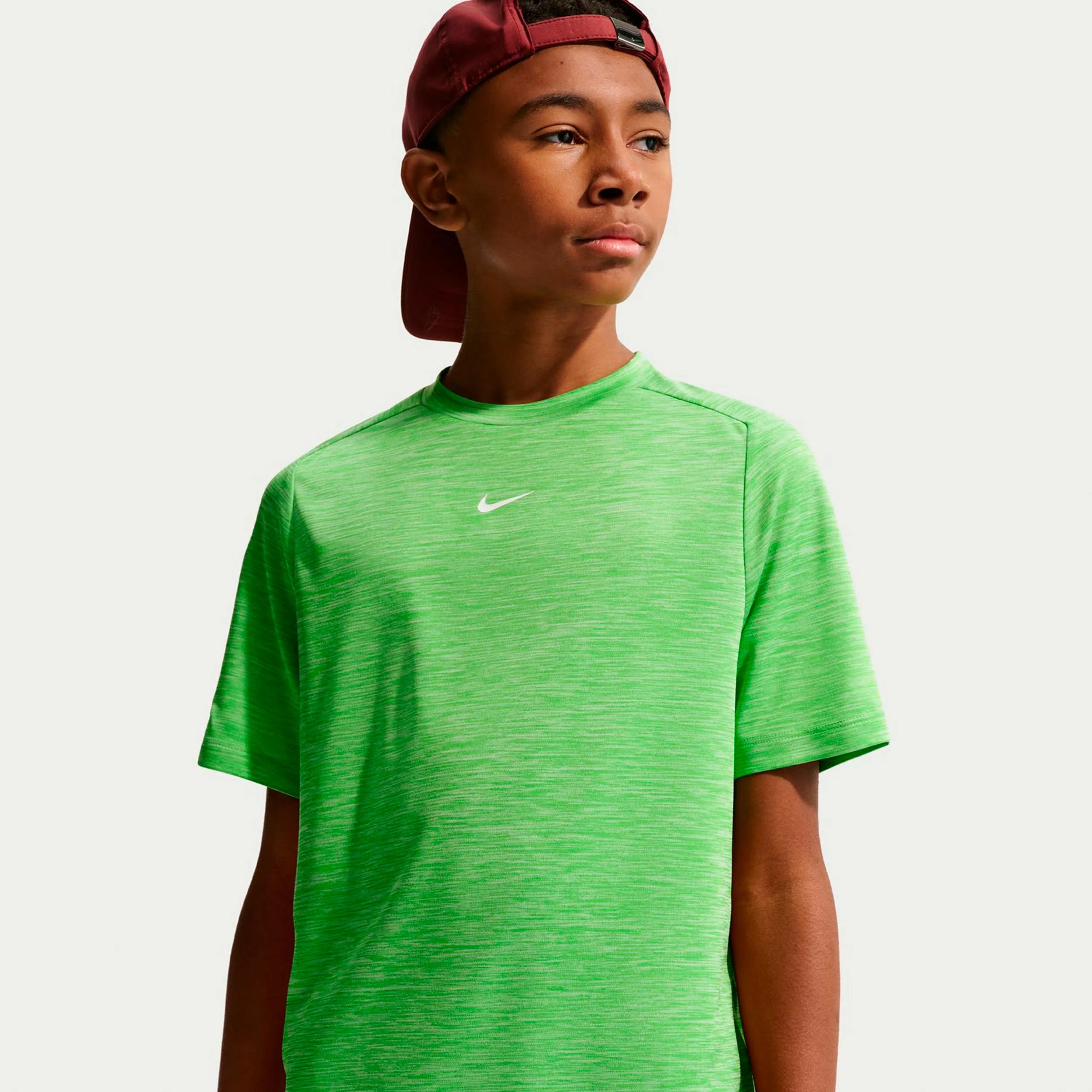 Dri-FIT Multi Heather Camiseta de manga corta Niños-verde, blanco