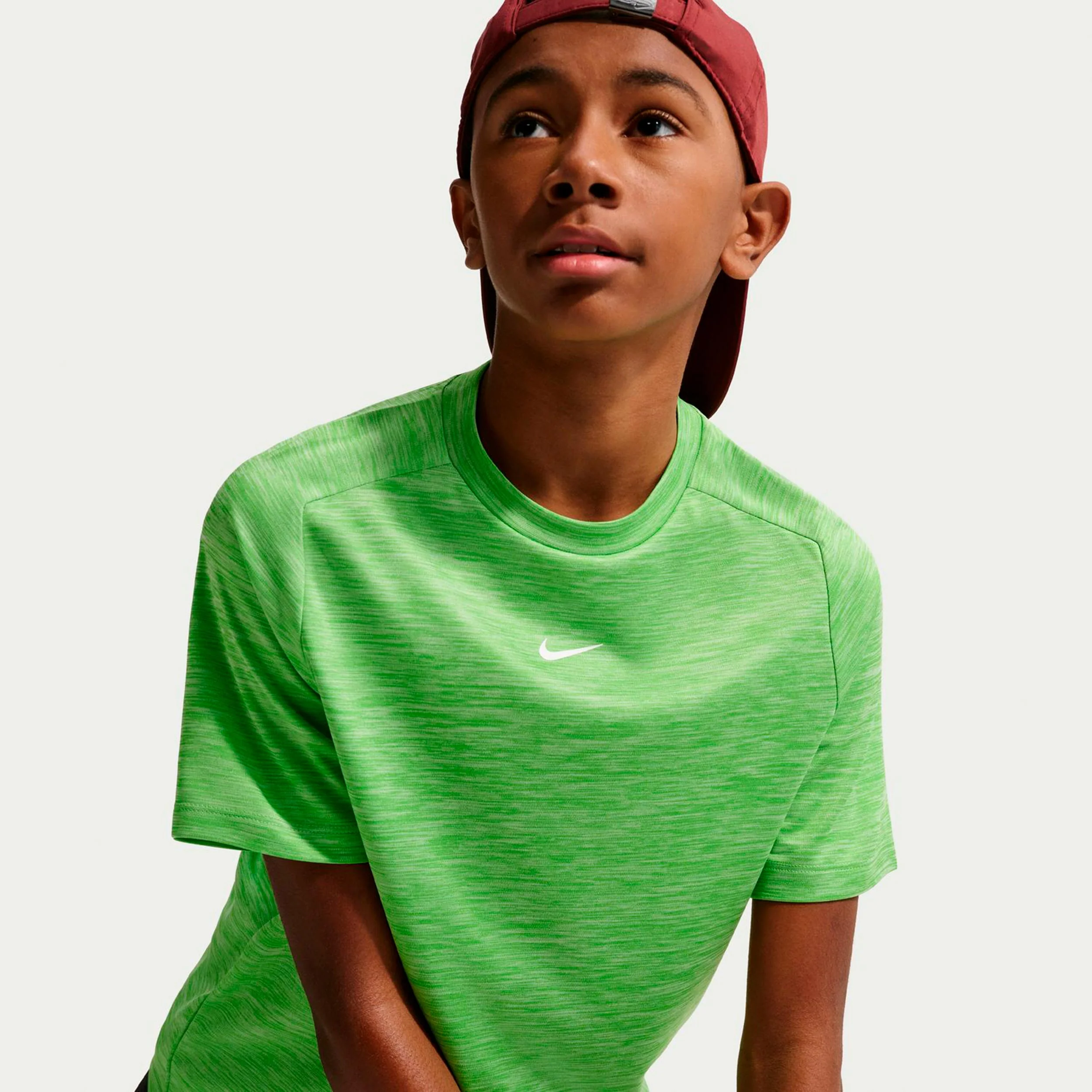 Dri-FIT Multi Heather Camiseta de manga corta Niños-verde, blanco - Image 5