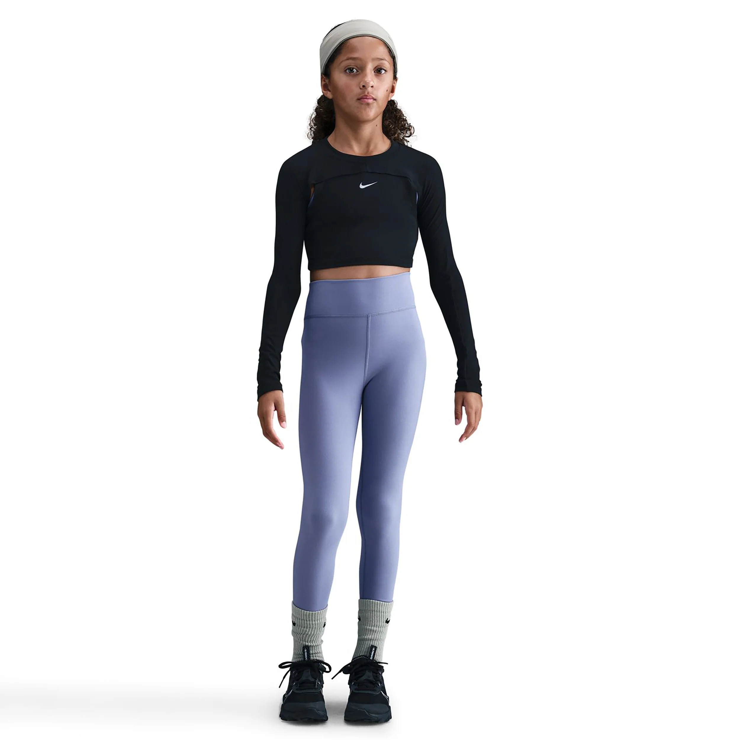 Dri-FIT One All Over Print Malla Chicas - azul-gris, blanco