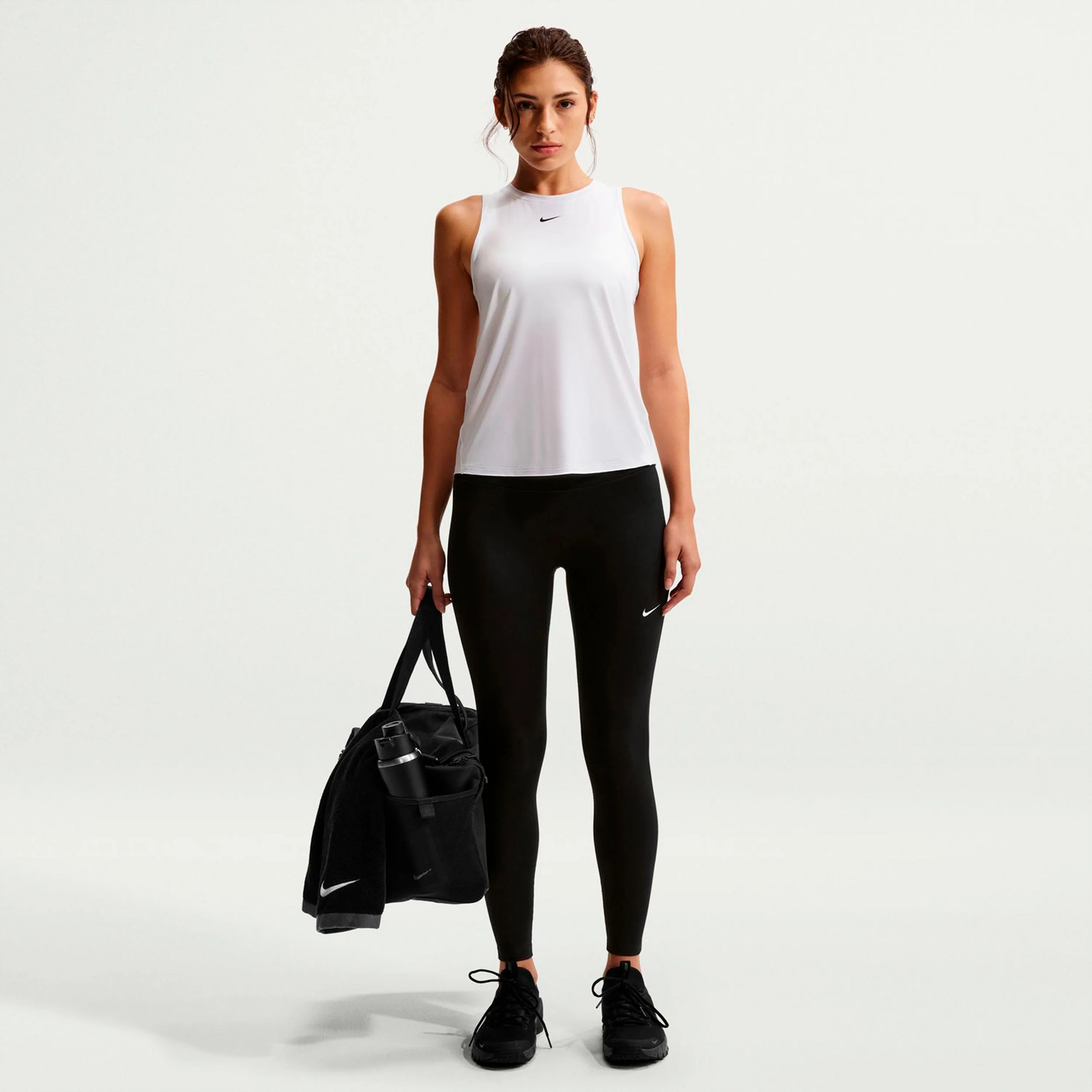 Dri-Fit One High Rise 7/8 Malla Mujeres-negro - Image 2