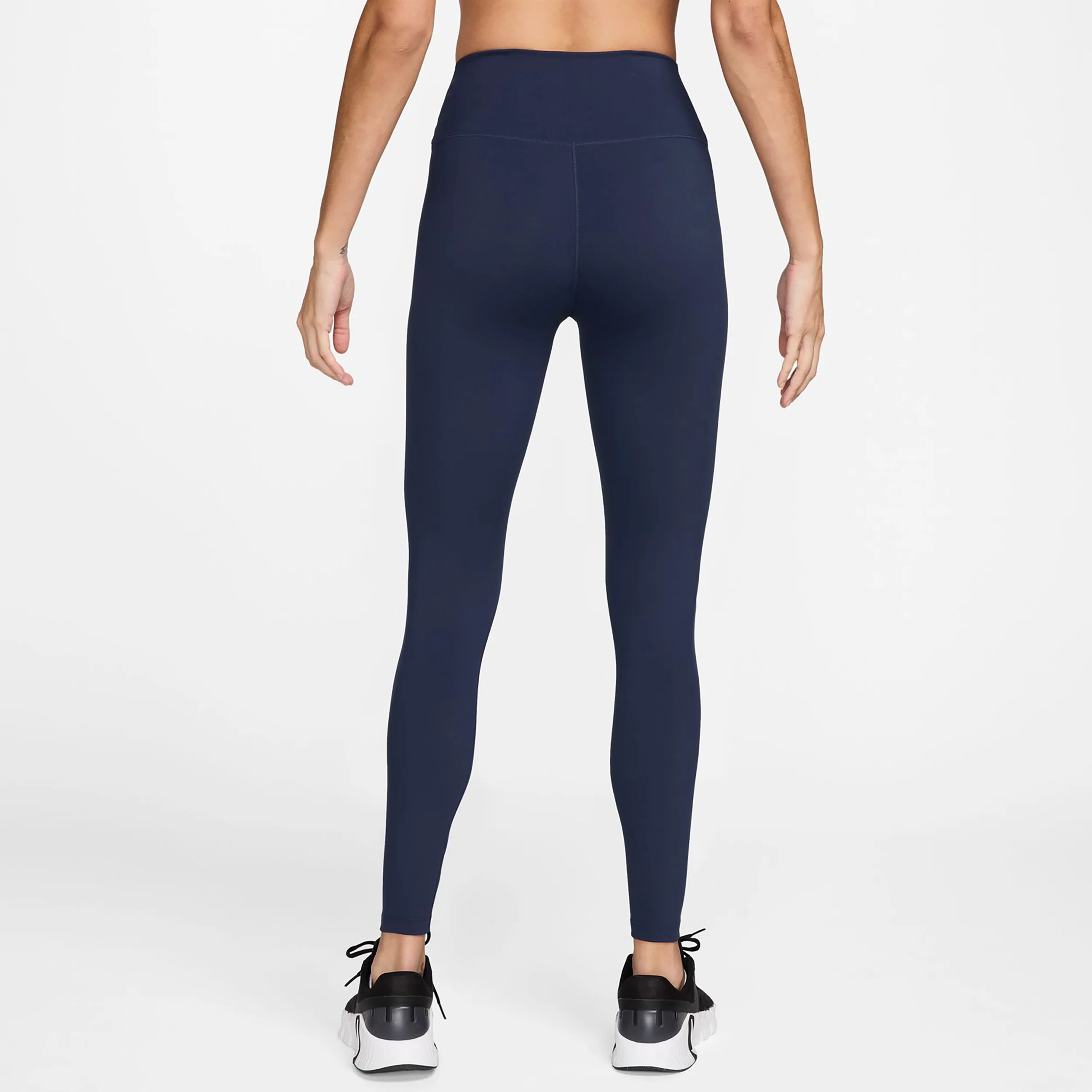 Dri-FIT One High Rise Malla Mujeres - azul oscuro, blanco - Image 2