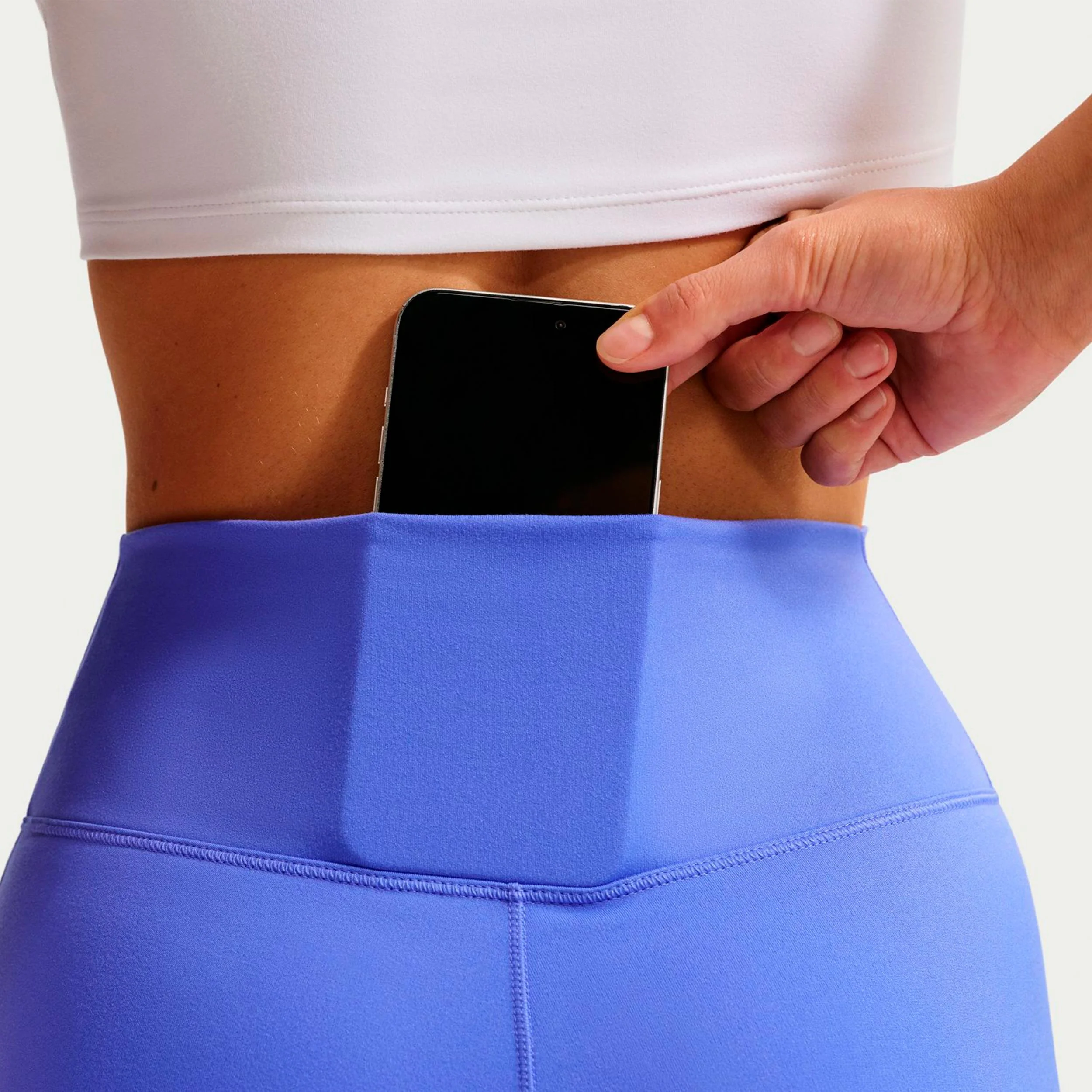 Dri-Fit One High Rise Malla Mujeres-azul - Image 6