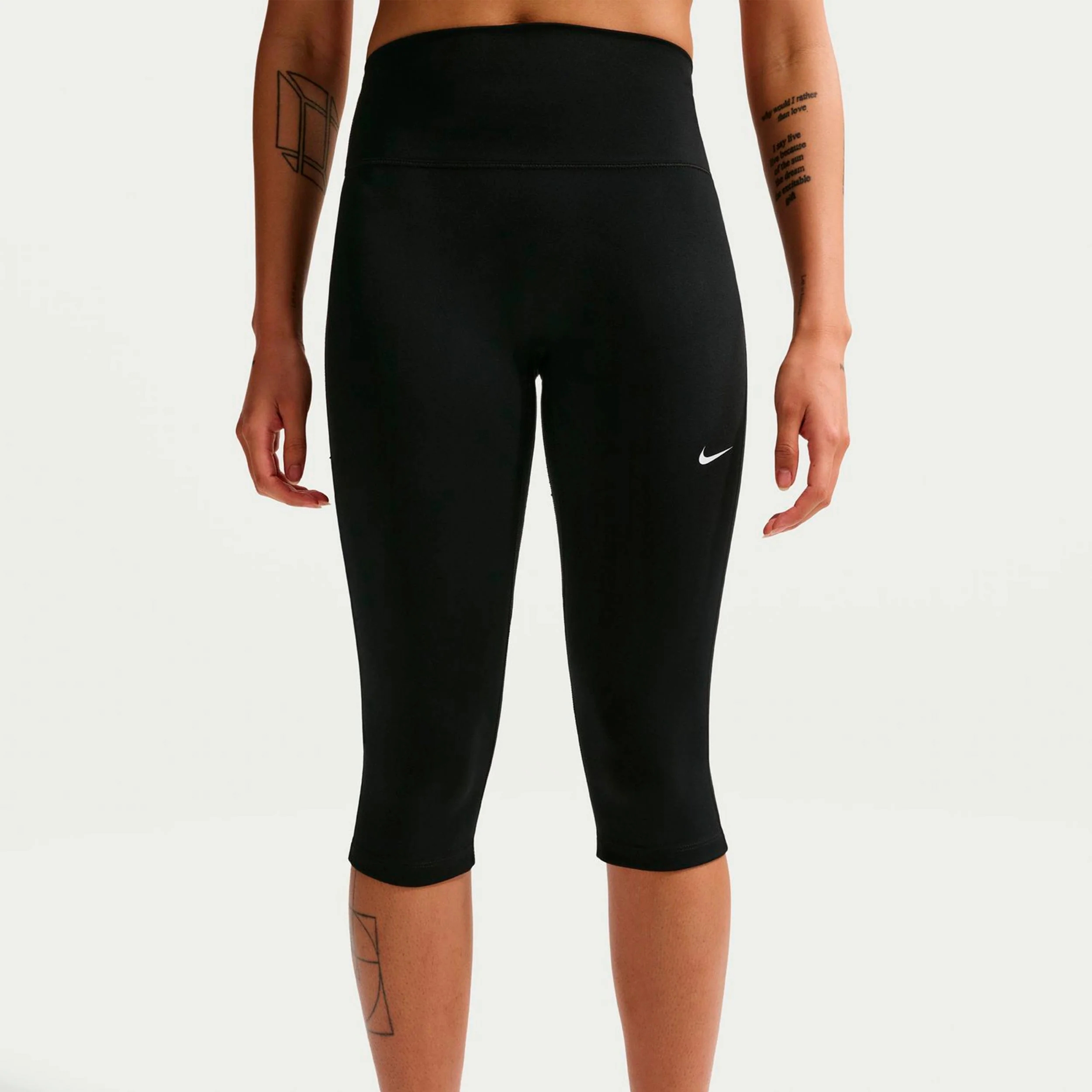 Dri-Fit One High Rise Malla Mujeres-negro