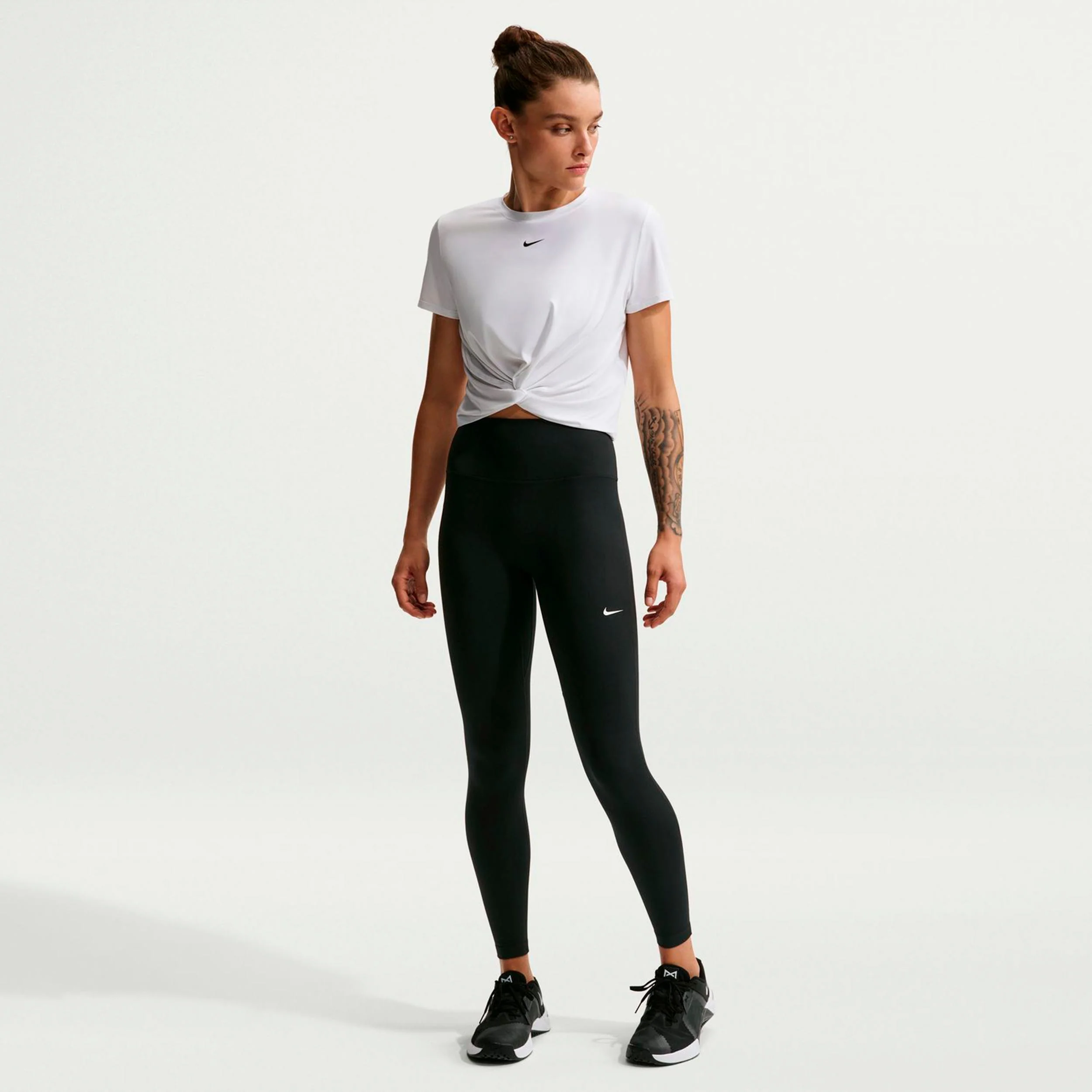 Dri-Fit One High Rise Malla Mujeres-negro - Image 2