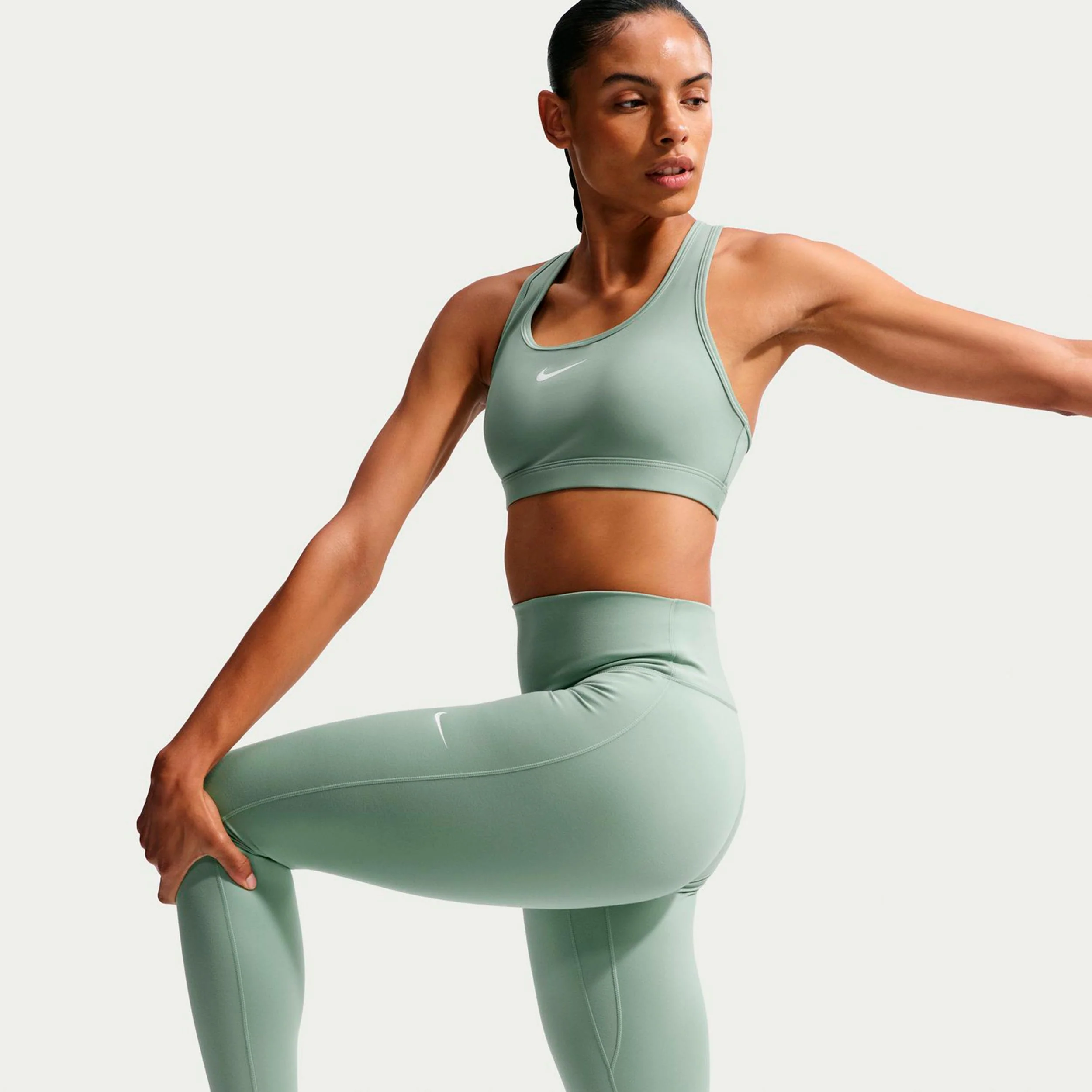 Dri-Fit One High Rise Malla Mujeres - salvia - Image 5