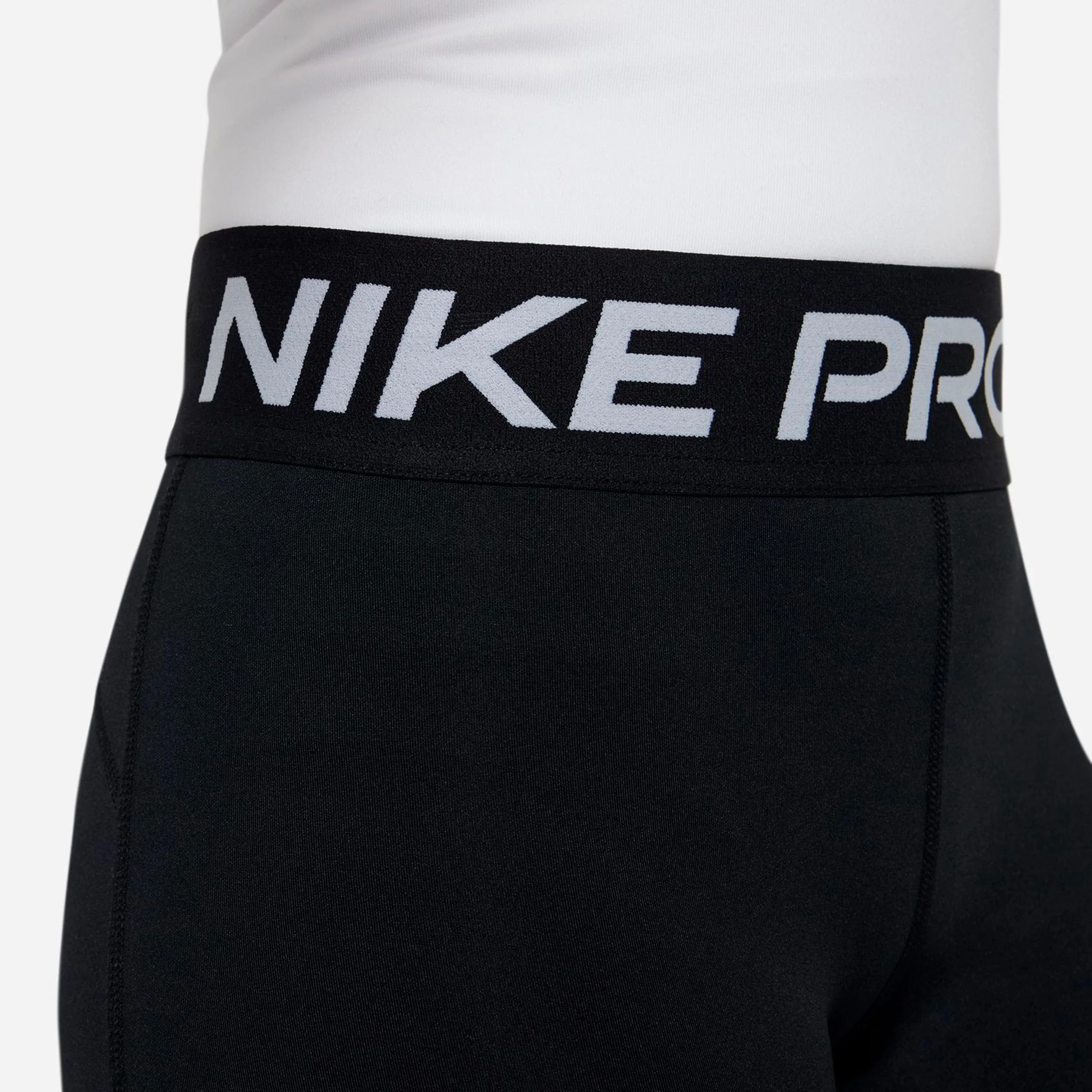Dri-Fit Pro 5in Shorts con bolsillo para pelota Chicas - negro, blanco - Image 5