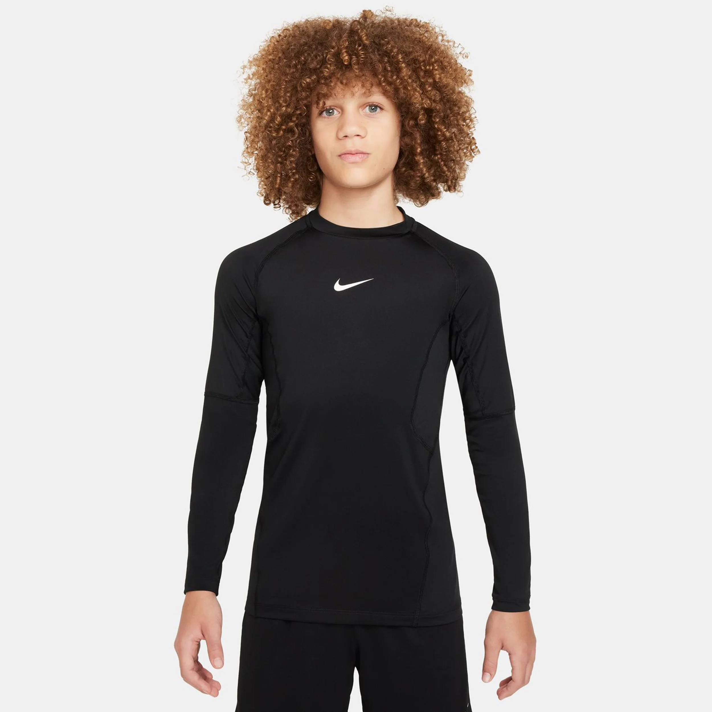 Dri-Fit Pro Camiseta De Manga Larga Chicos-Negro