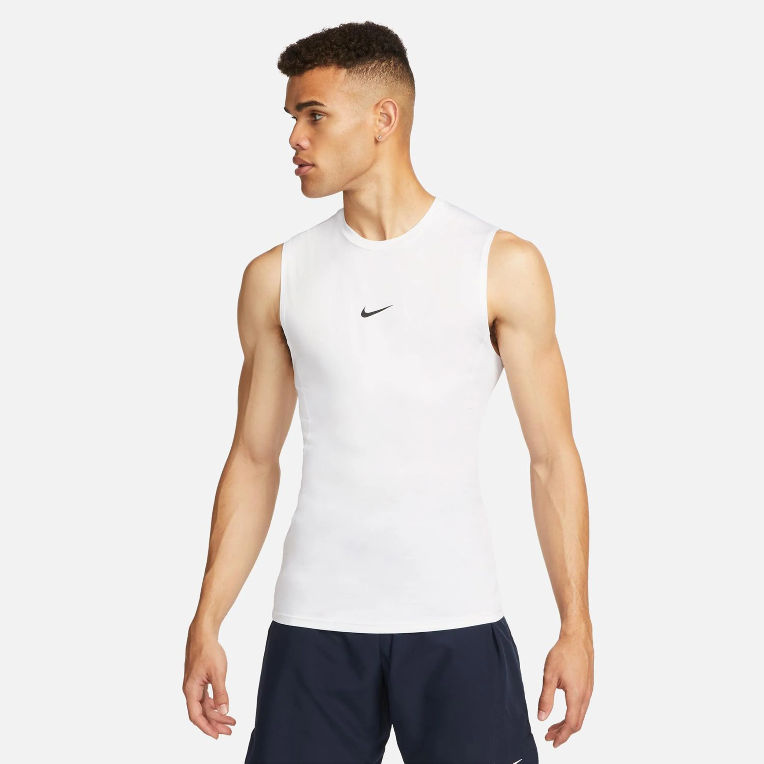 Dri-Fit Pro Tight Fitness Camiseta De Tirantes Hombres-Blanco - Image 5