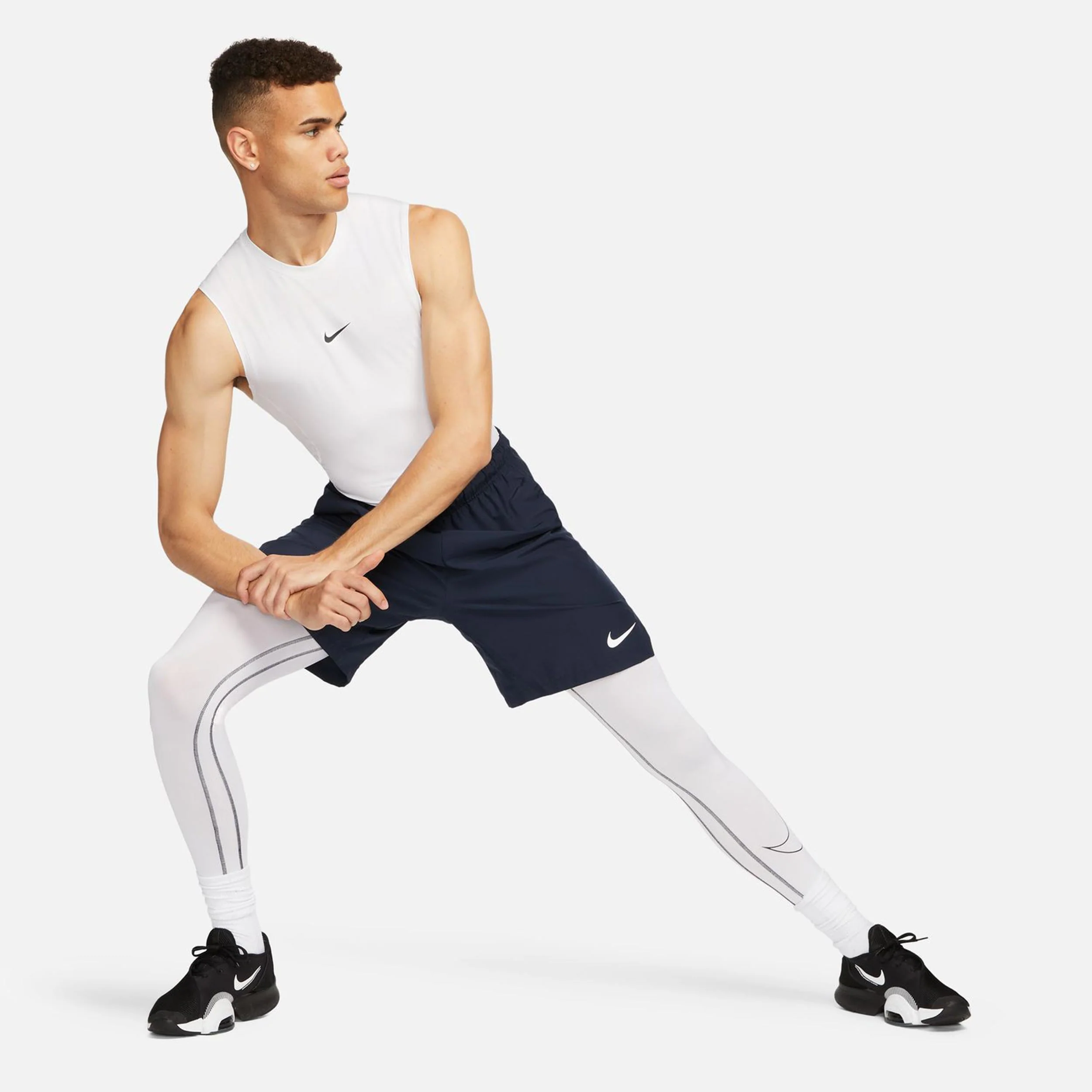 Dri-Fit Pro Tight Fitness Camiseta De Tirantes Hombres-Blanco - Image 7