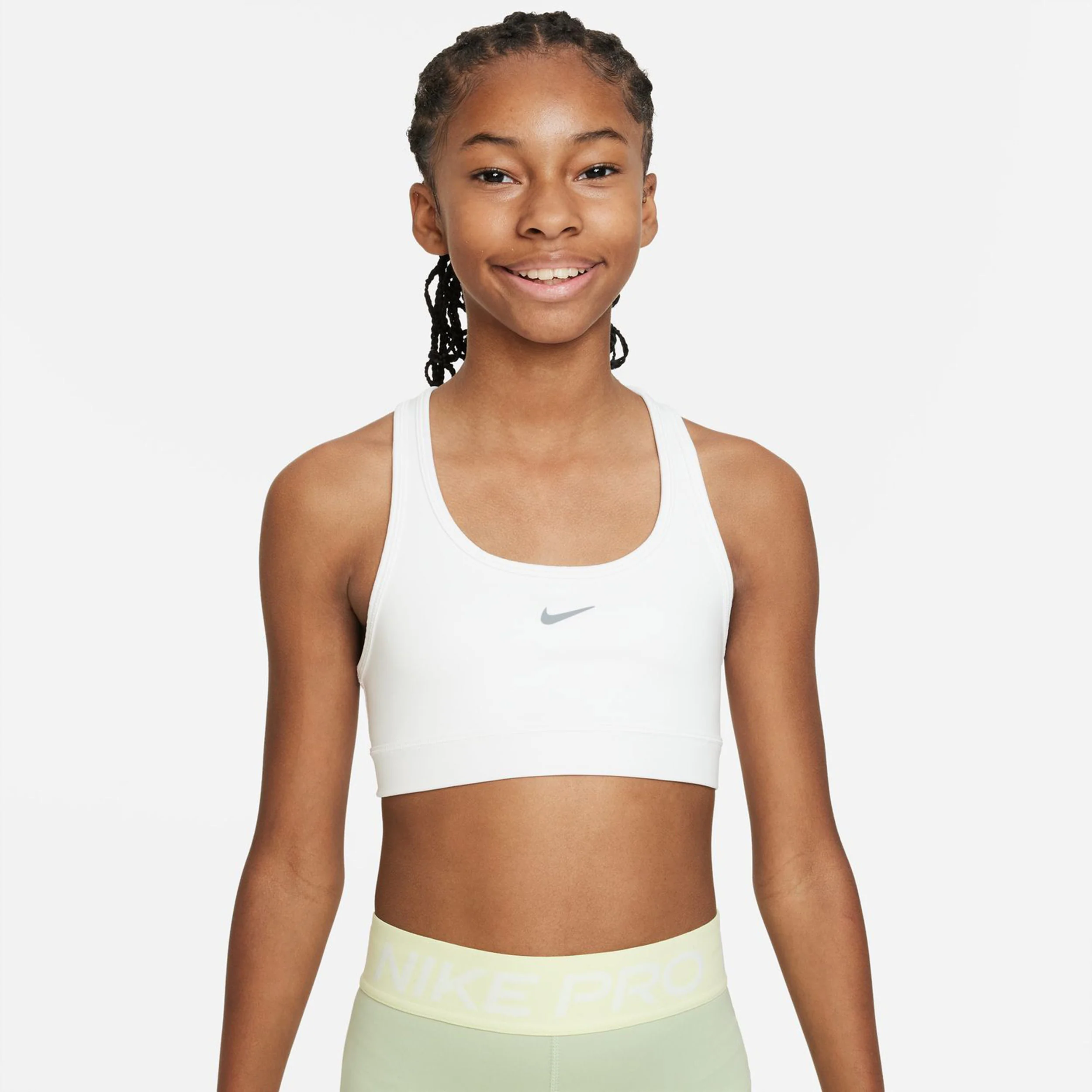 Dri-Fit Swoosh Sujetador Deportivo Chicas-Blanco - Image 4
