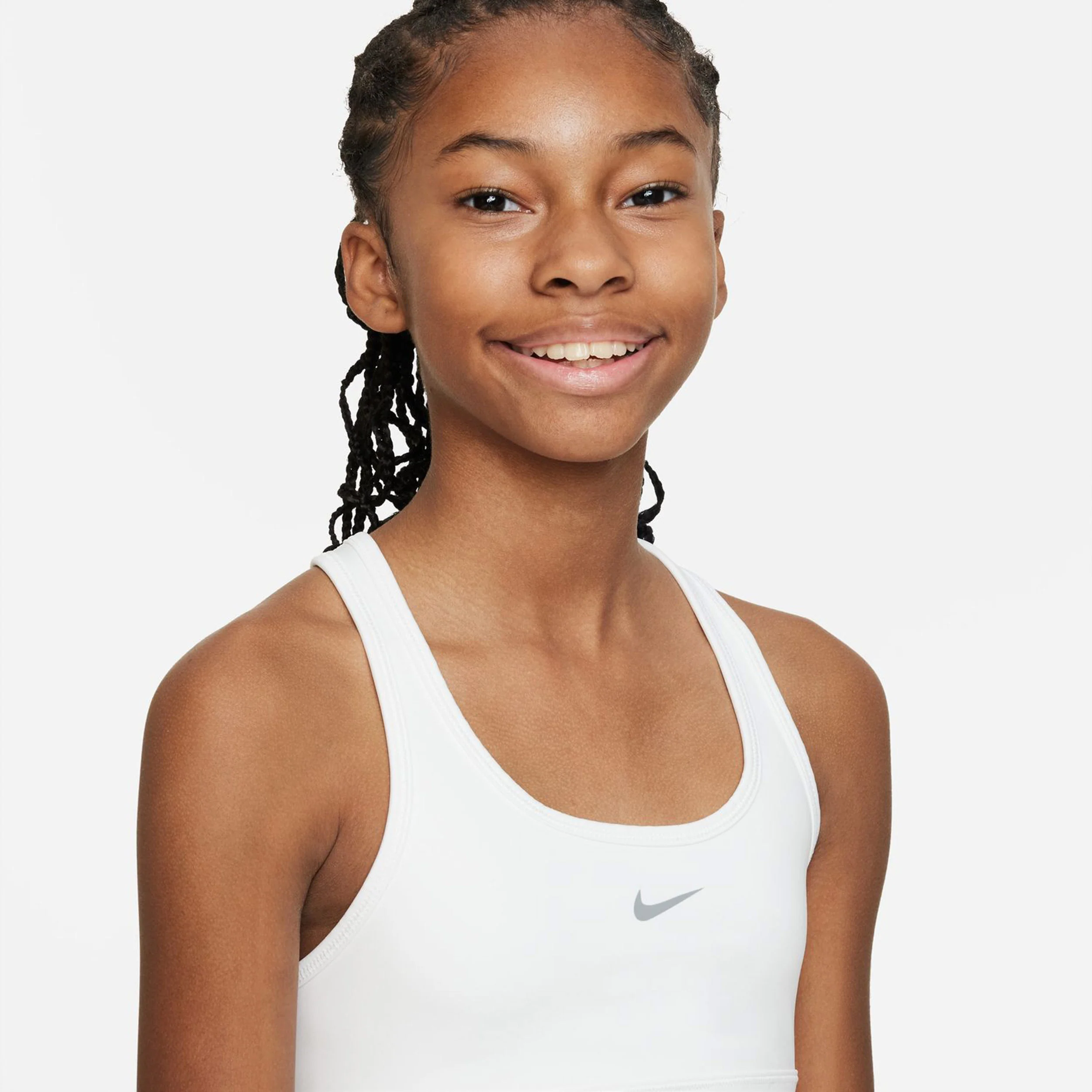 Dri-Fit Swoosh Sujetador Deportivo Chicas-Blanco - Image 6