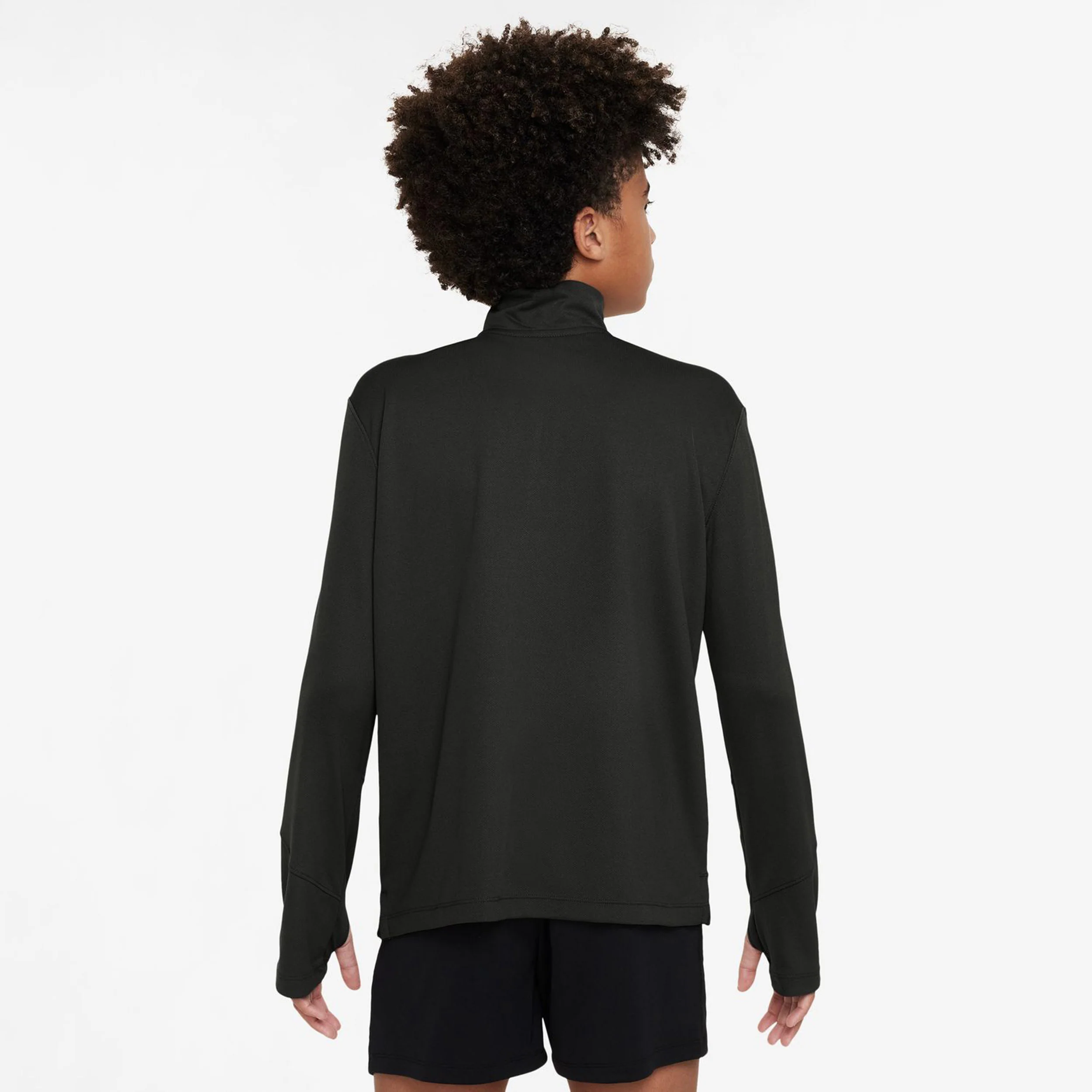 Dri-Fit UV Half-Zip Essential Camiseta De Manga Larga Chicos-Negro - Image 7