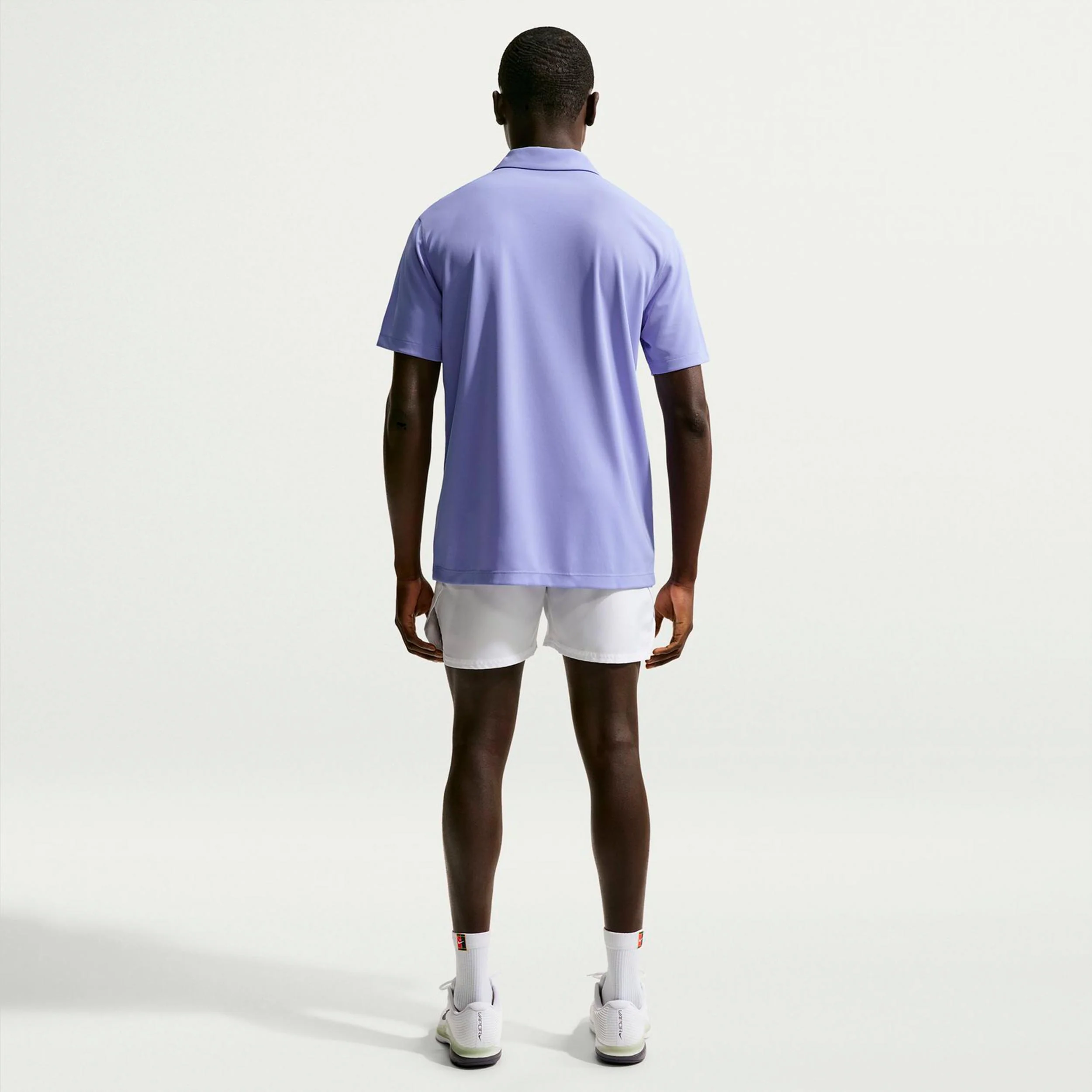 Dri-Fit Victory Court Solid Polo Hombres - azul-gris - Image 3