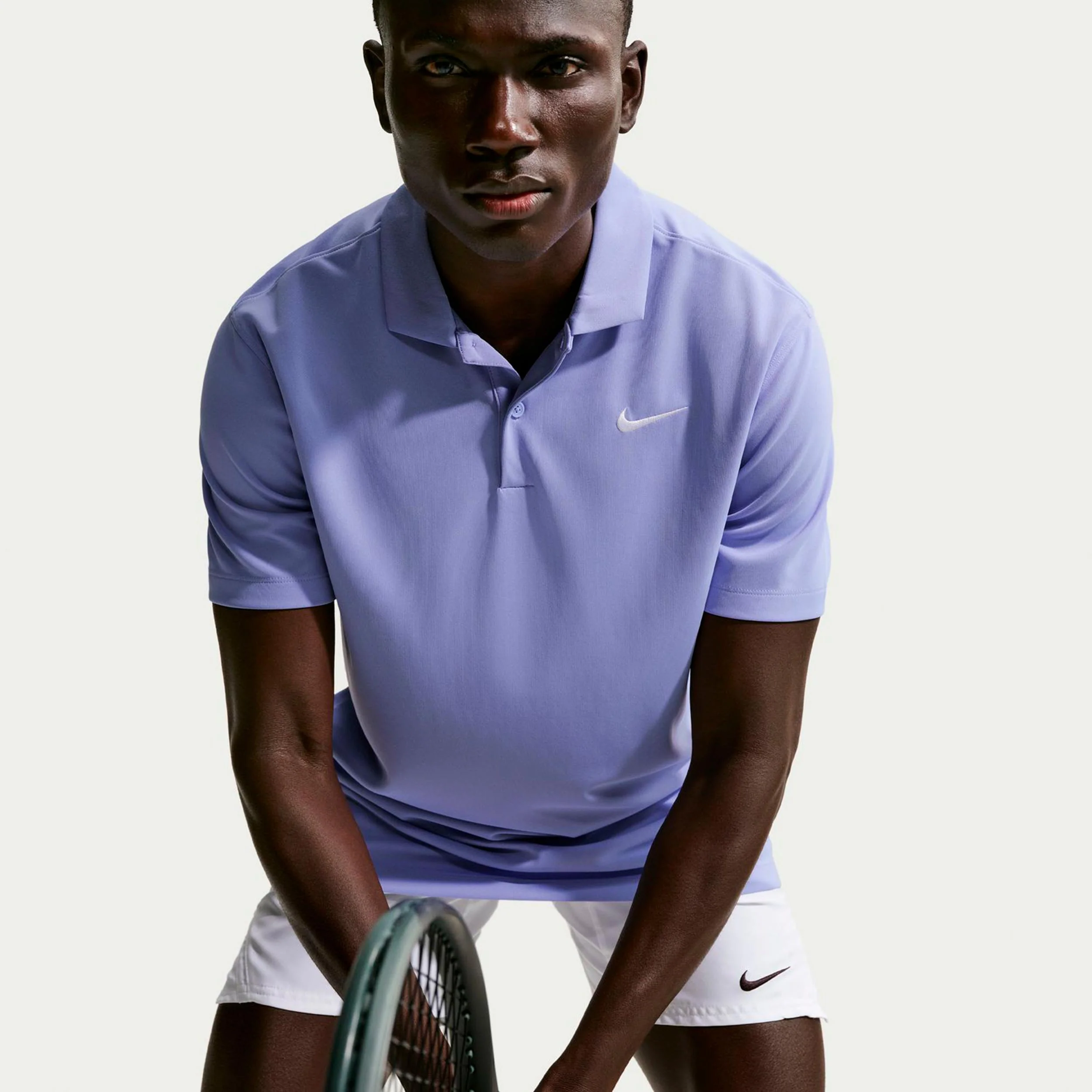 Dri-Fit Victory Court Solid Polo Hombres - azul-gris - Image 5