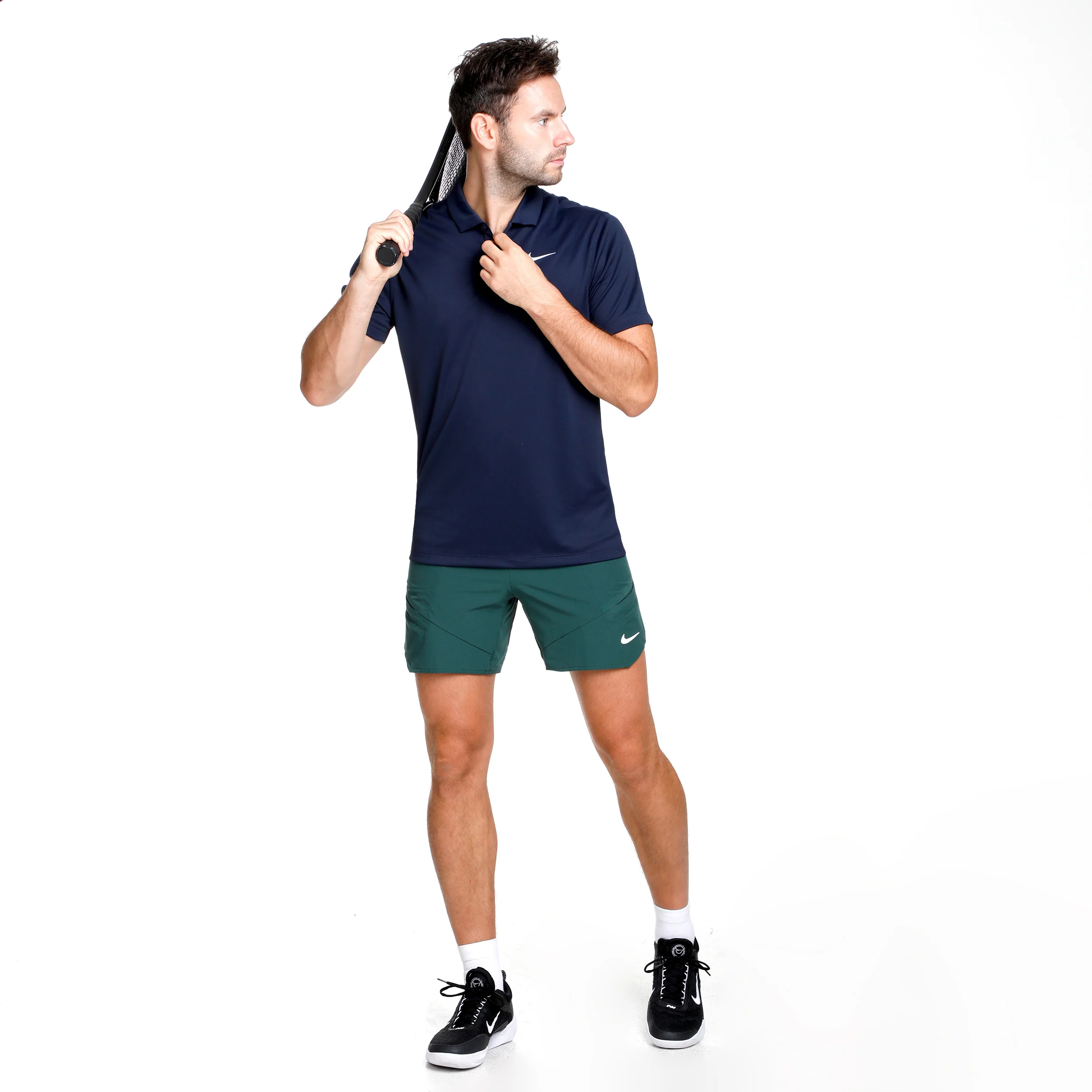 Dri-Fit Victory Court Solid Polo Hombres - azul oscuro - Image 2
