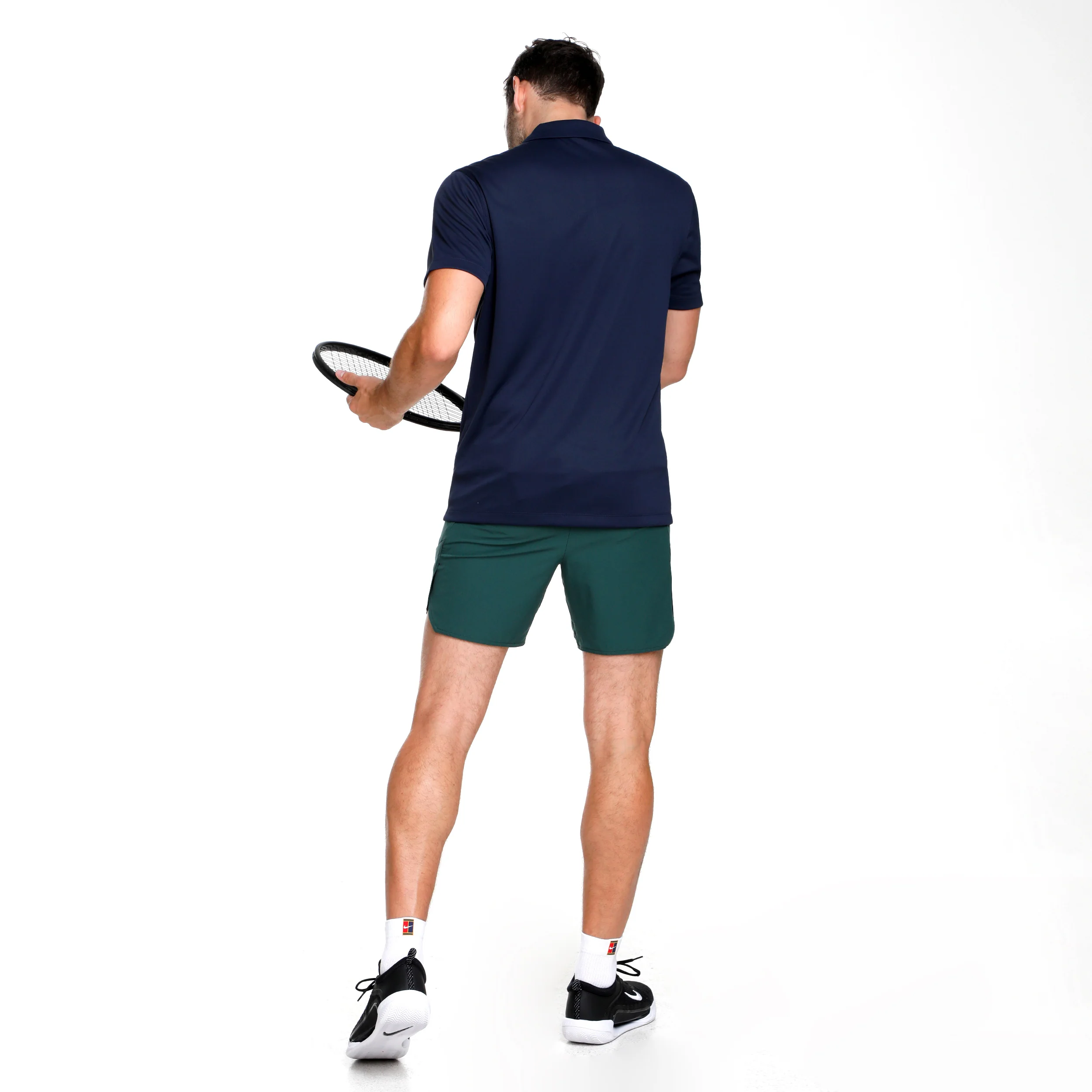 Dri-Fit Victory Court Solid Polo Hombres - azul oscuro - Image 3