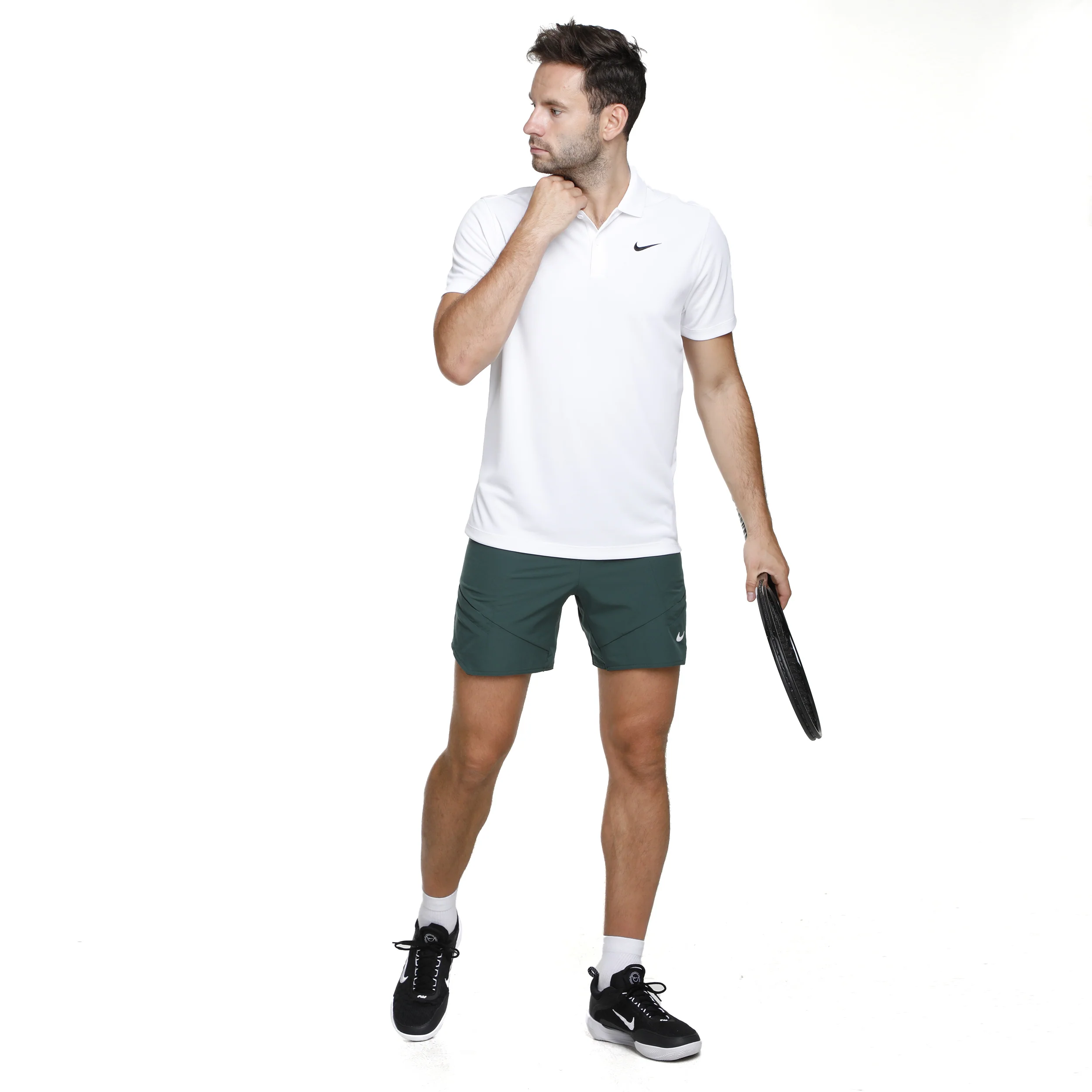 Dri-Fit Victory Court Solid Polo Hombres - blanco - Image 3