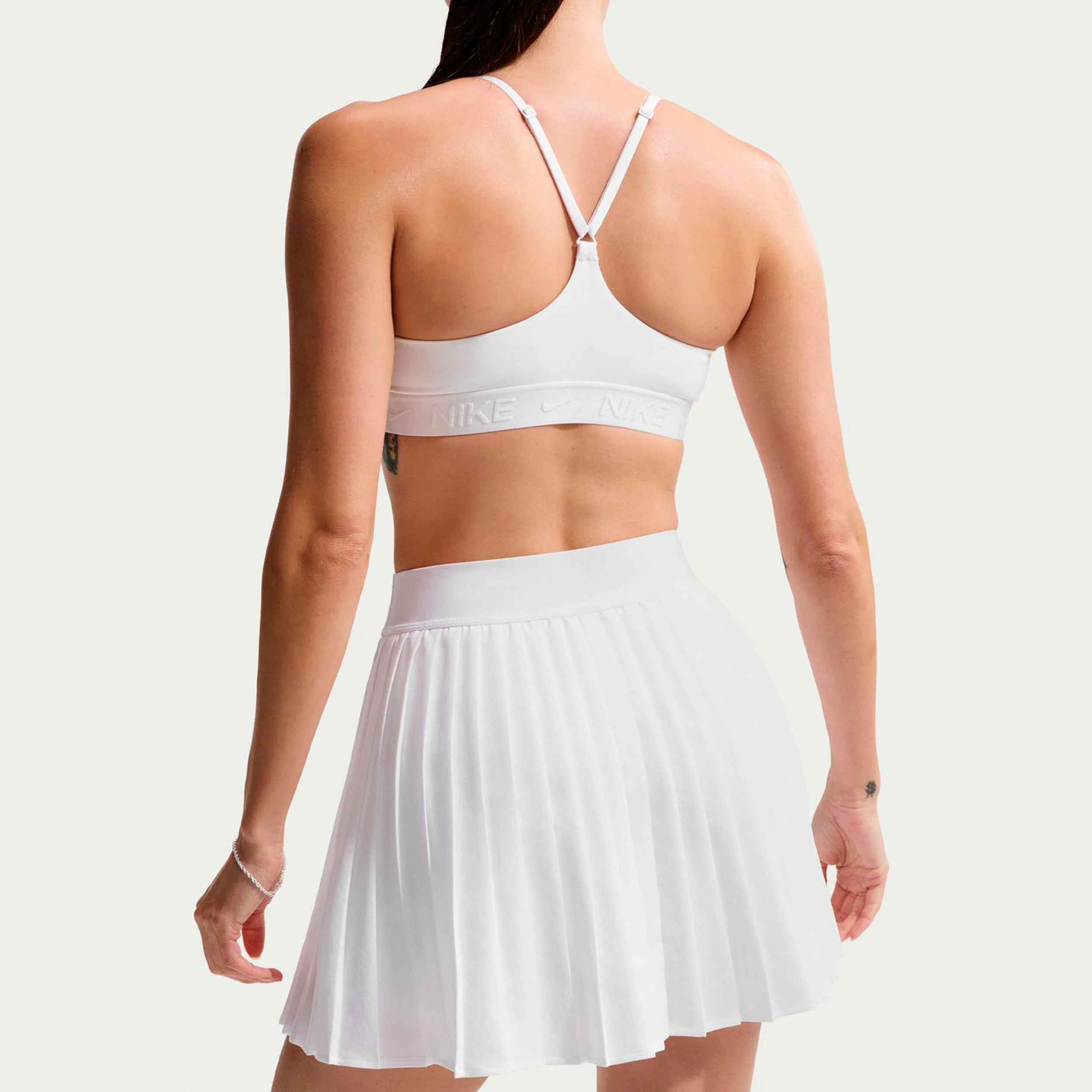 Dri-Fit Victory High Rise Pleated Falda Mujeres-blanco - Image 4