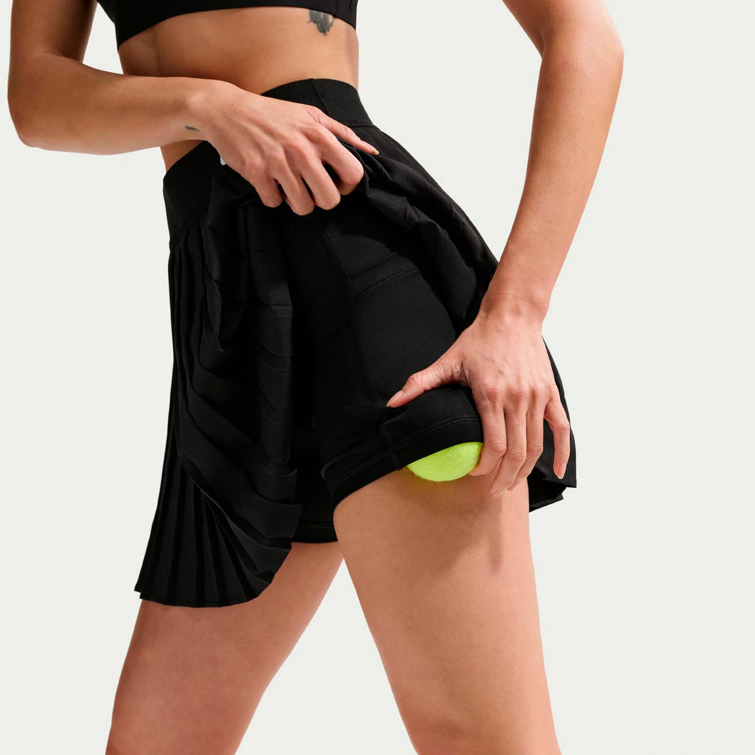 Dri-Fit Victory High Rise Pleated Falda Mujeres-negro - Image 6