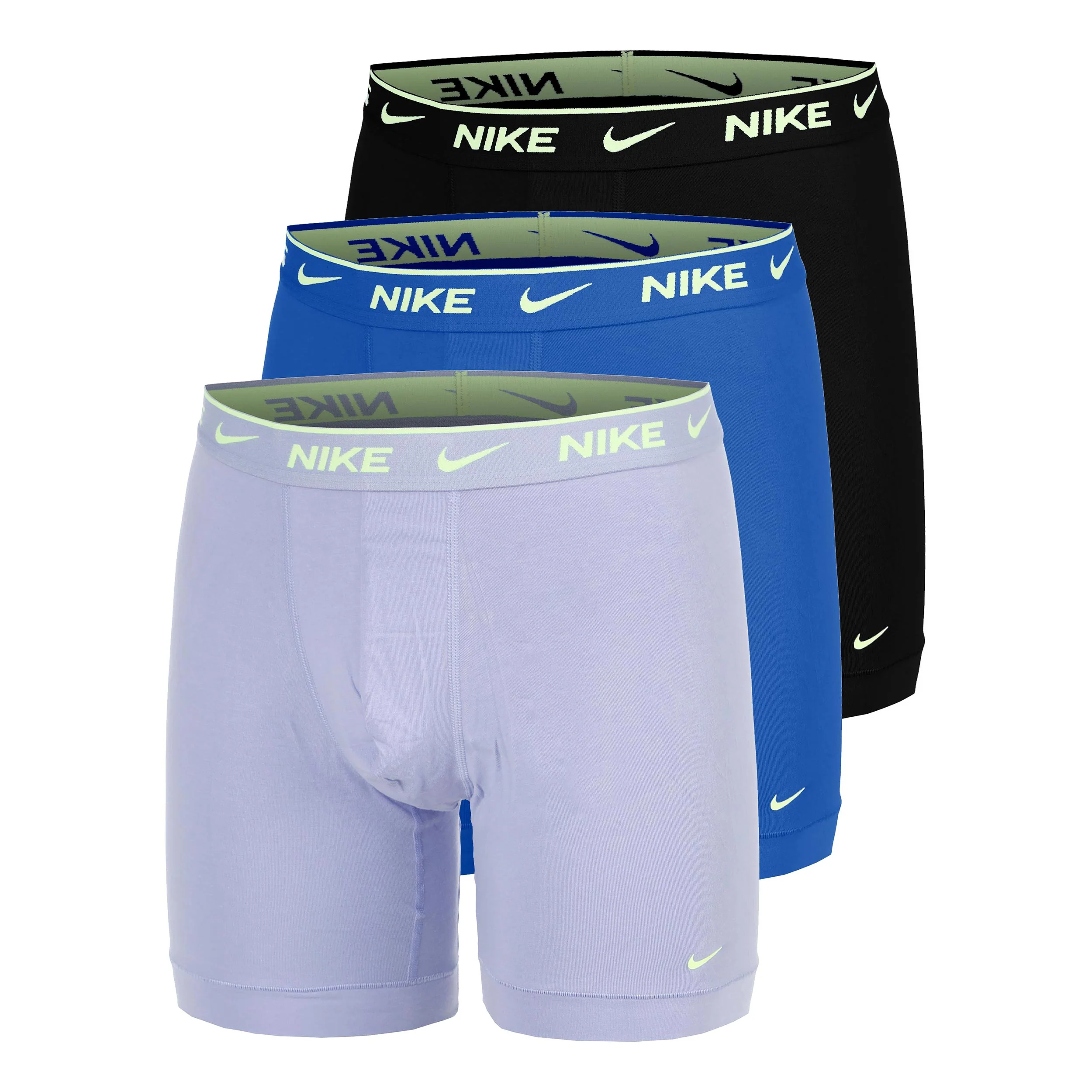 Essential Cotton Stretch Boxer Brief Calzoncillos tipo bóxer - Pack de 3 Hombres-lila, azul