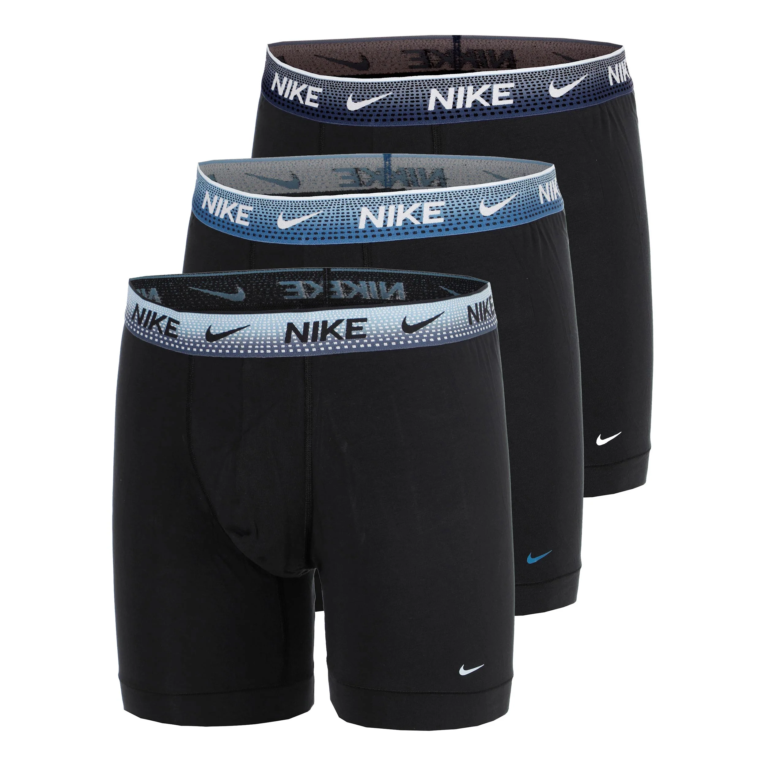 Essential Cotton Stretch Boxer Brief Calzoncillos tipo bóxer - Pack de 3 Hombres-negro, azul
