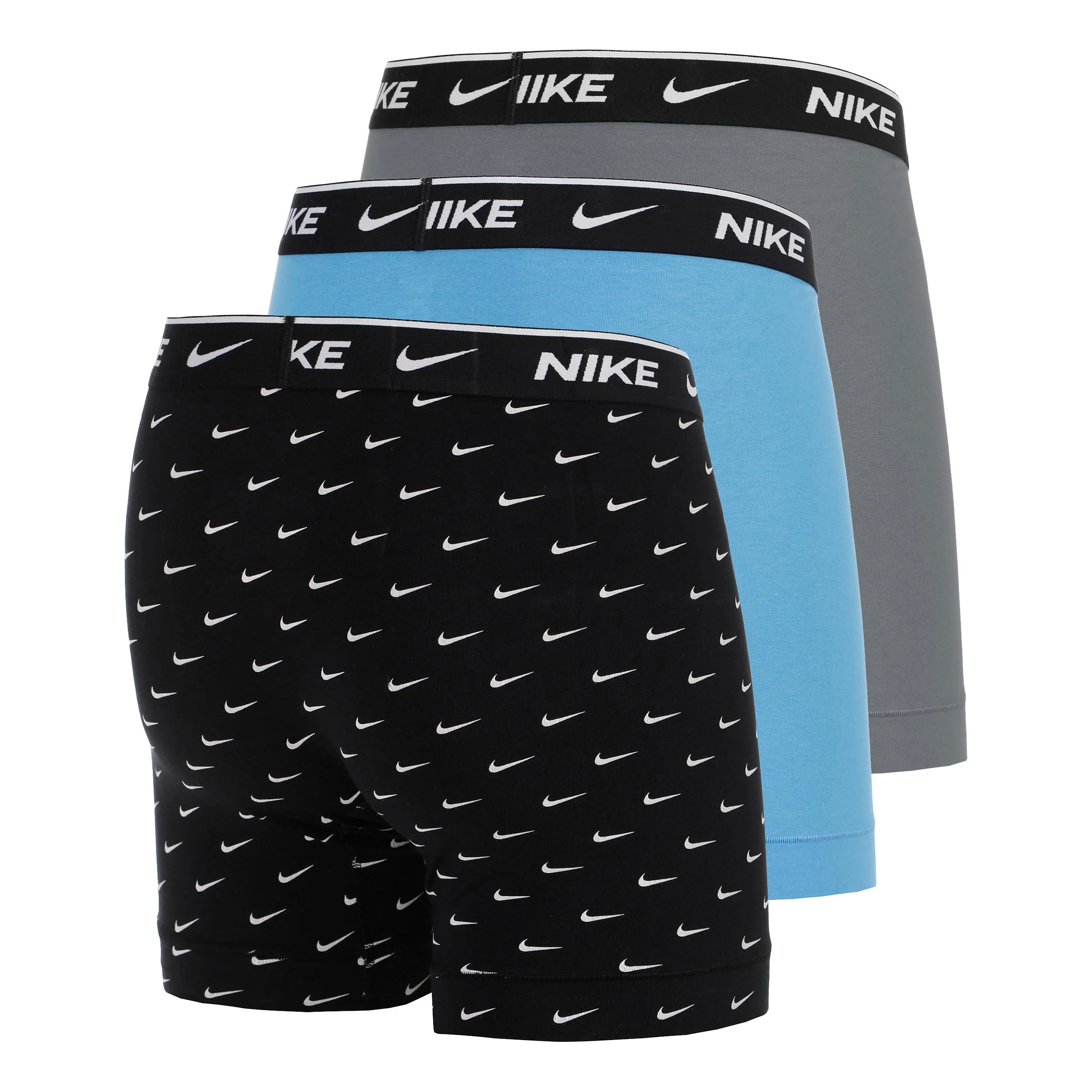 Essential Cotton Stretch Boxer Brief Calzoncillos tipo bóxer - Pack de 3 Hombres-negro, gris - Image 2