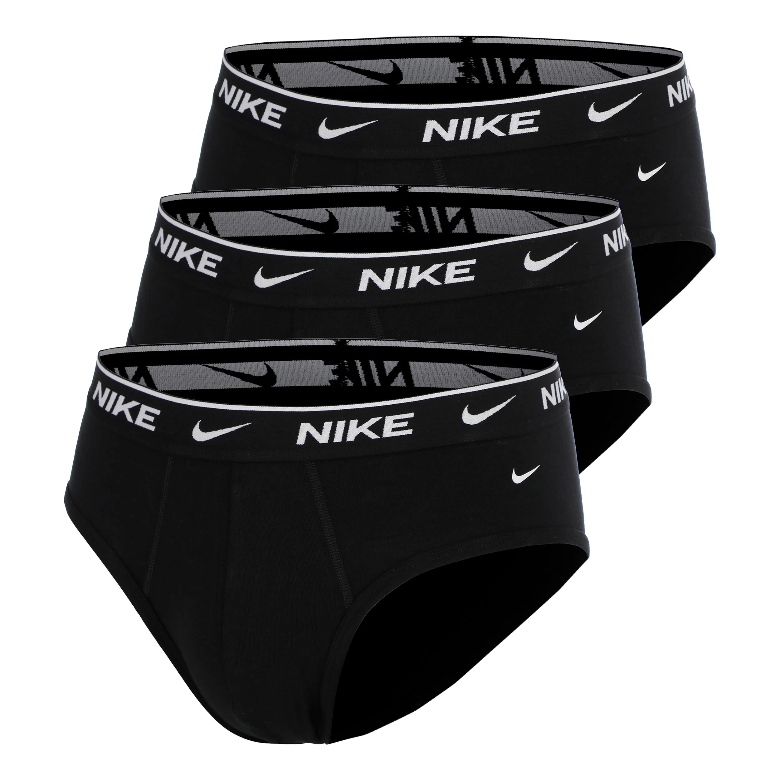 Essential Cotton Stretch Brief Calzoncillos tipo bóxer - Pack de 3 Hombres-negro, negro
