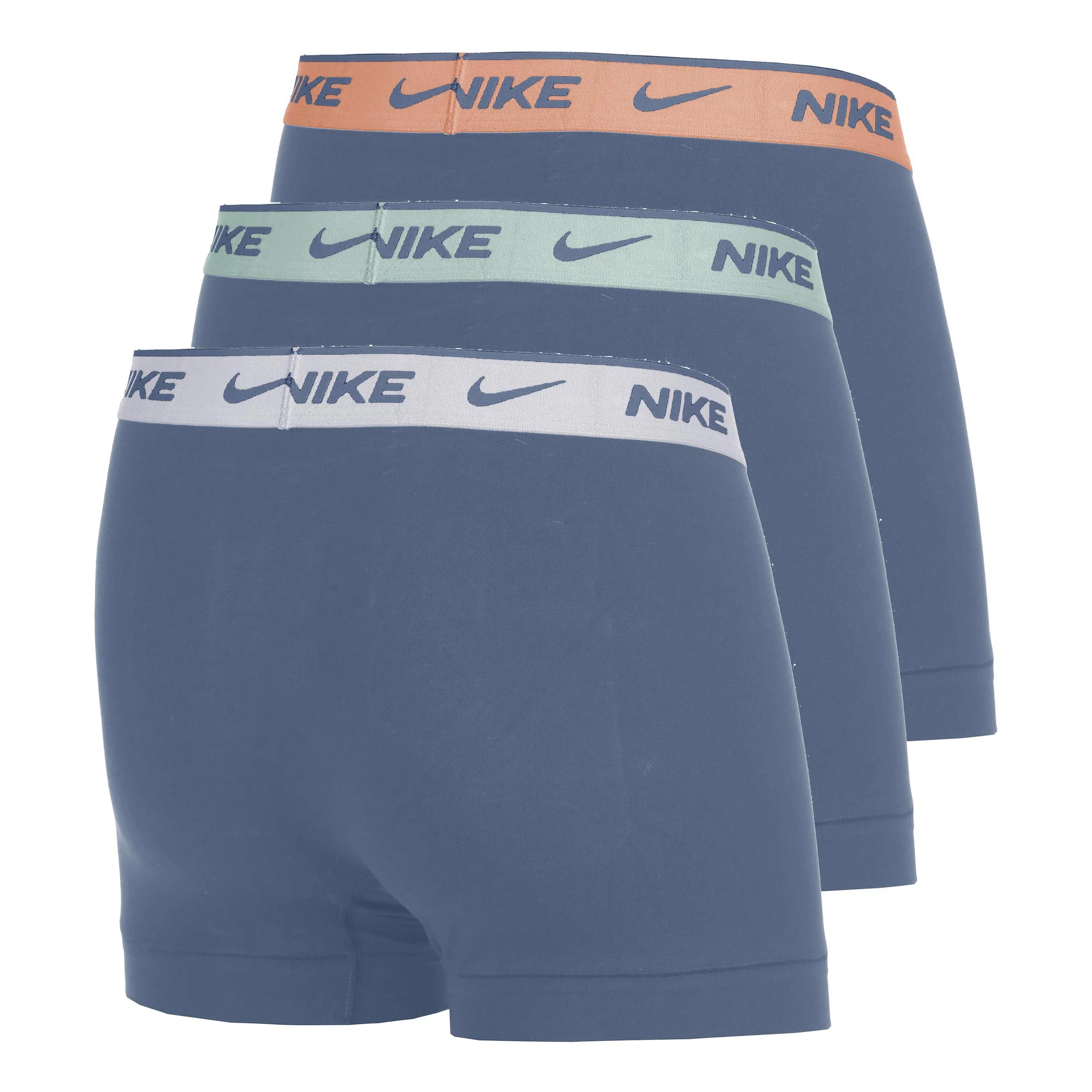Essential Cotton Stretch Trunk Calzoncillos tipo bóxer Pack de 3 Hombres - azul, naranja - Image 2