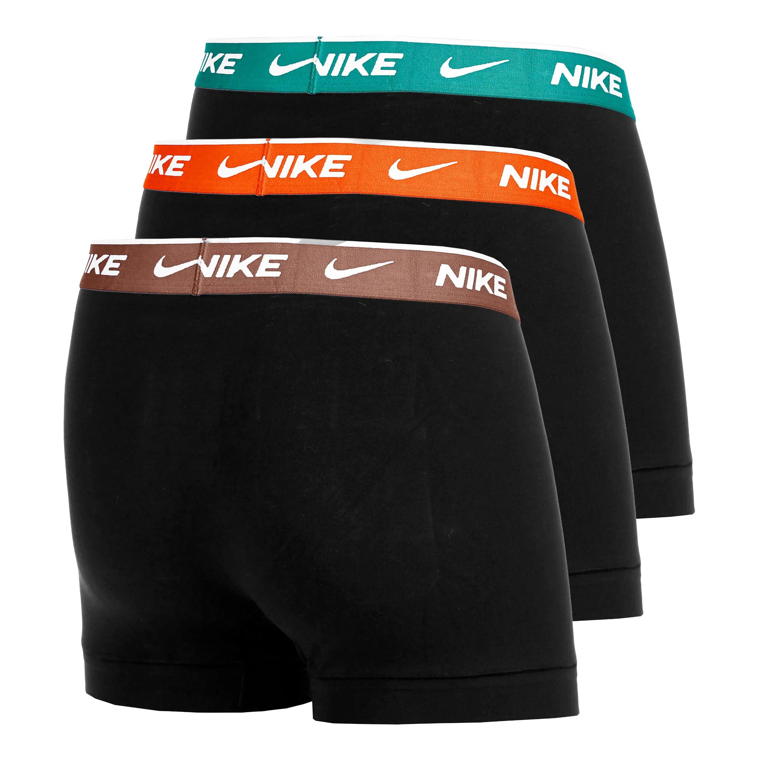 Essential Cotton Stretch Trunk Calzoncillos tipo bóxer Pack de 3 Hombres - negro, naranja - Image 2
