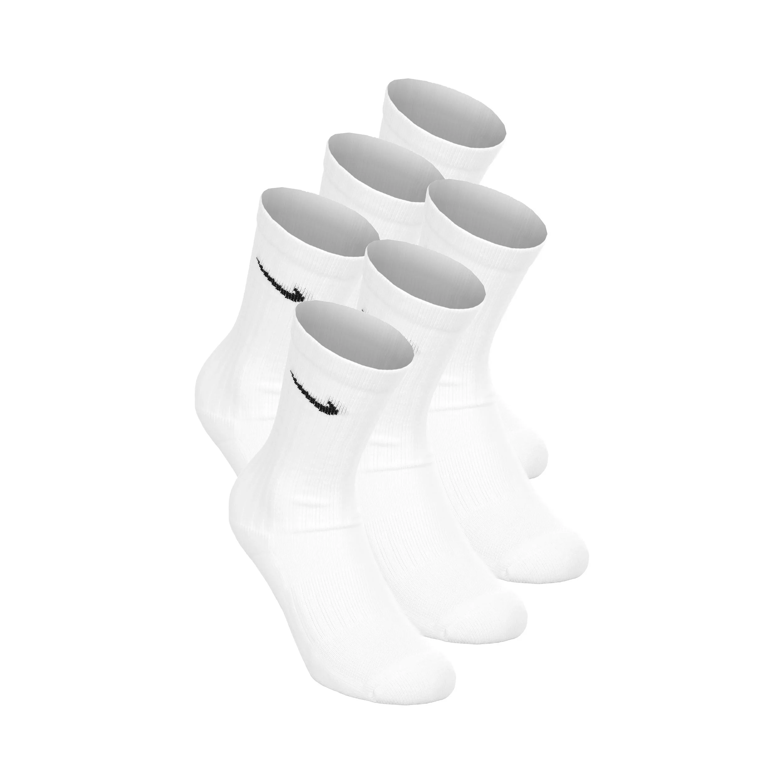 Everyday Crew Calcetines de tenis Pack de 6 Niños - blanco, negro