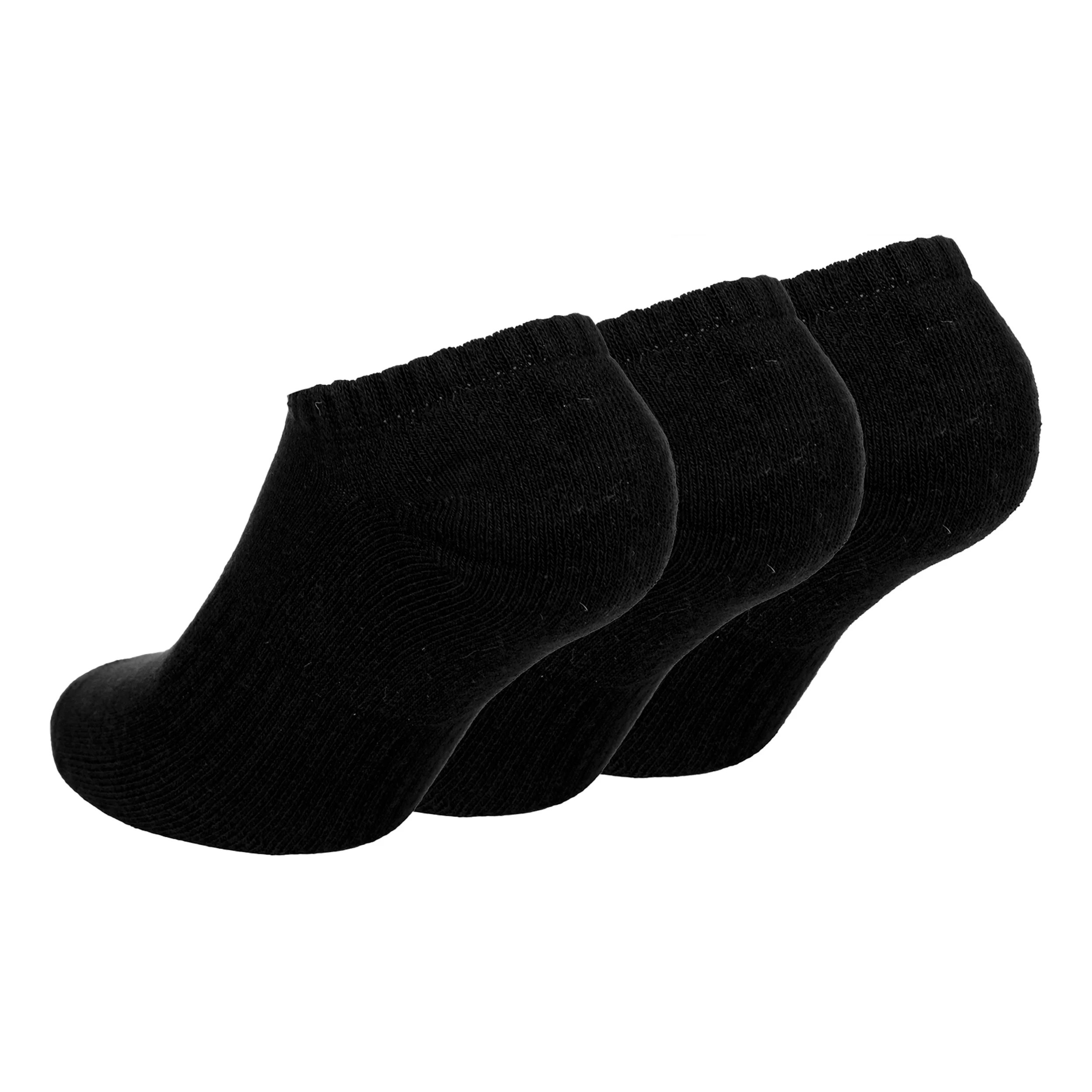 Everyday Lightweight No Show Calcetines de tenis Pack de 3 Unisex - negro, blanco - Image 2