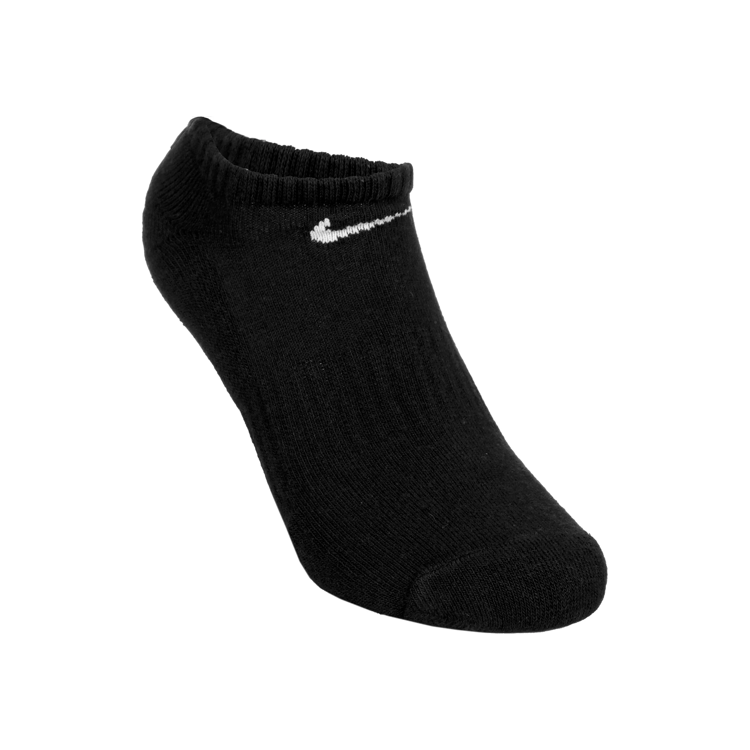 Everyday Lightweight No Show Calcetines de tenis Pack de 3 Unisex - negro, blanco - Image 3