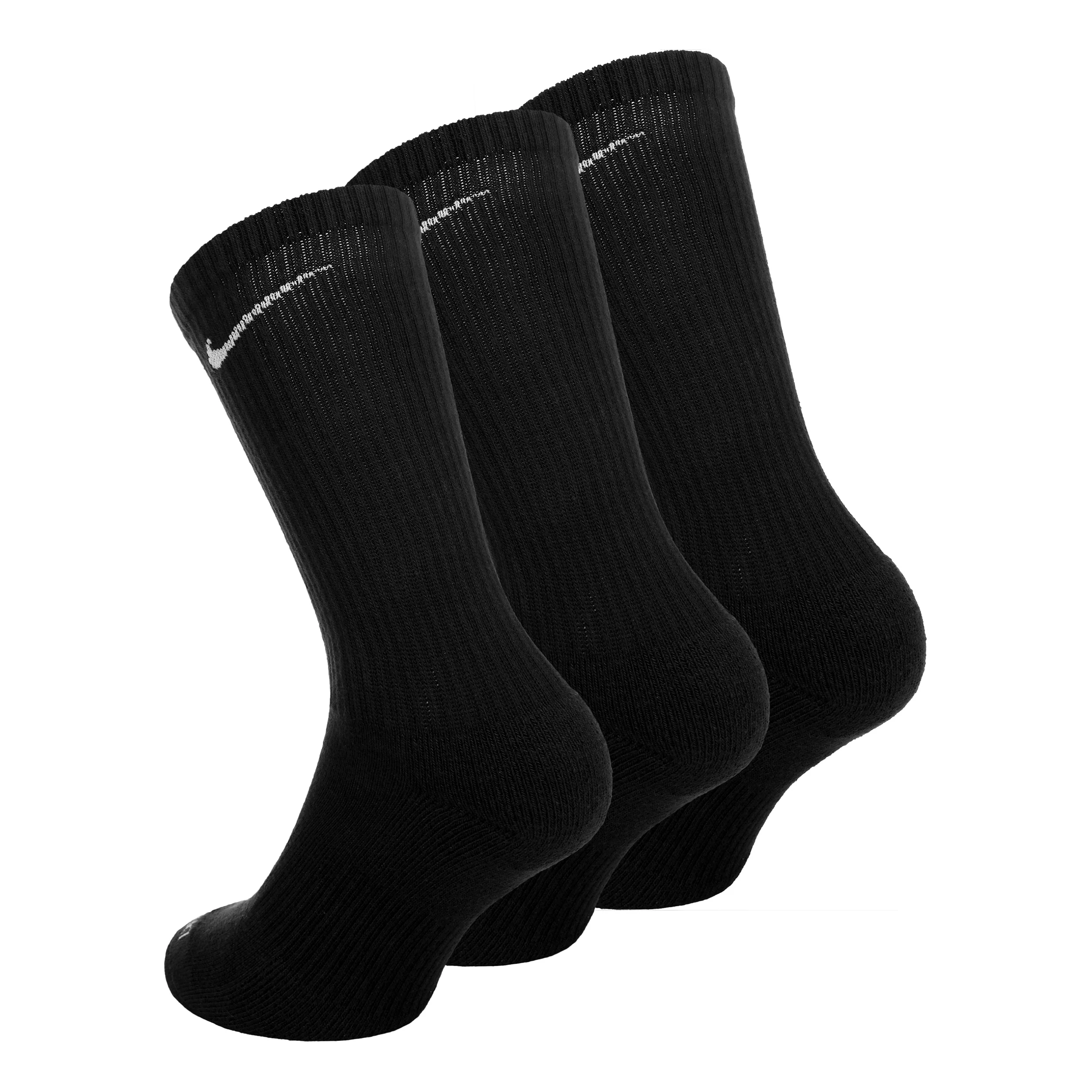 Everyday Plus Cushioned Calcetines de tenis Pack de 3 Unisex - negro - Image 2