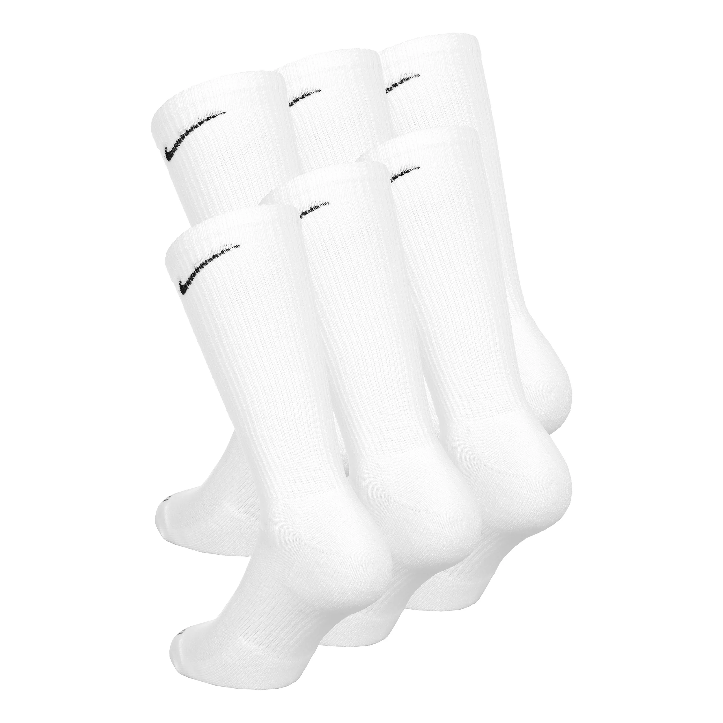 Everyday Plus Cushioned Calcetines Deporte Pack De 6 Hombres-Blanco - Image 2