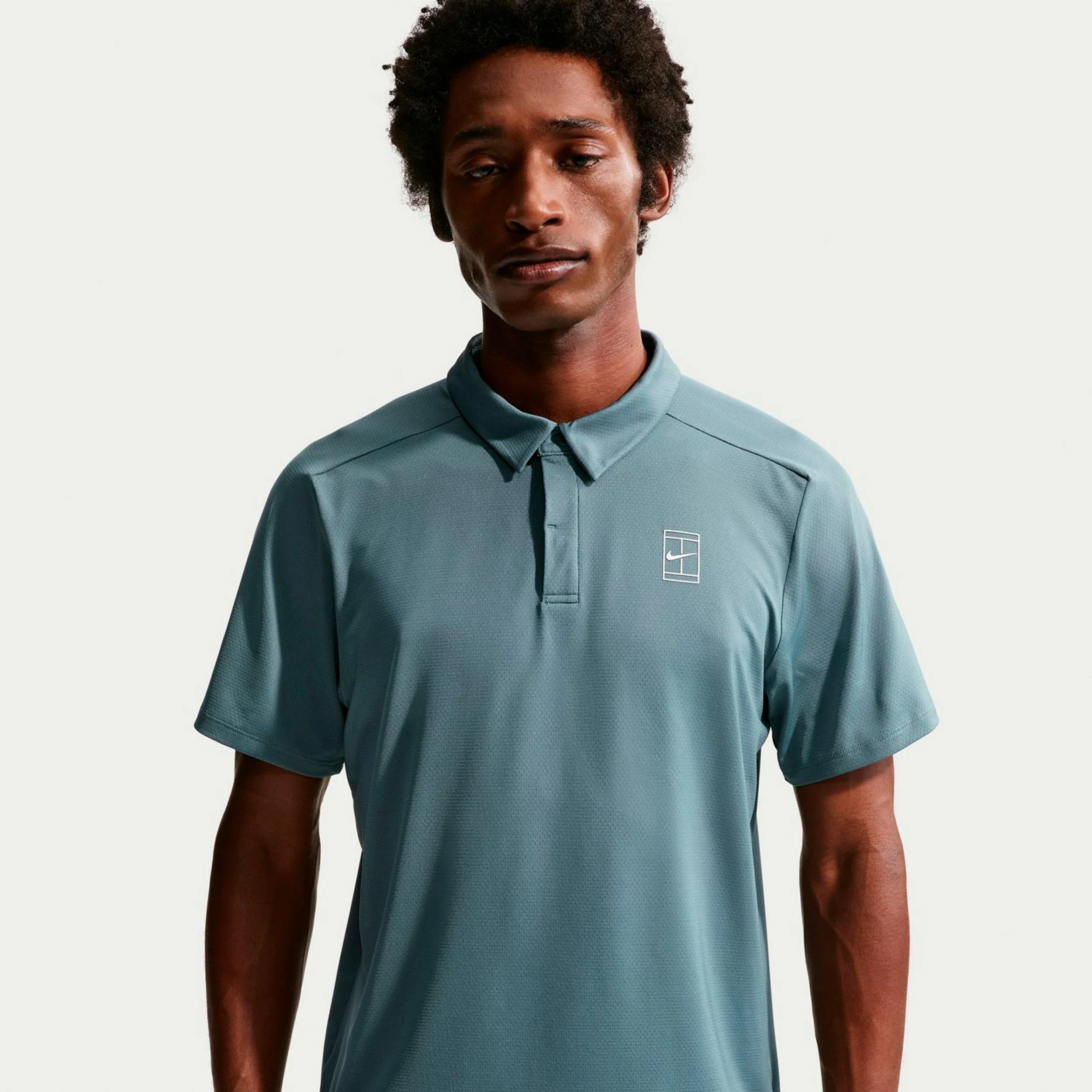 Jannik Sinner Court Dri-FIT Advantage Polo Hombres - azul-gris - Image 4
