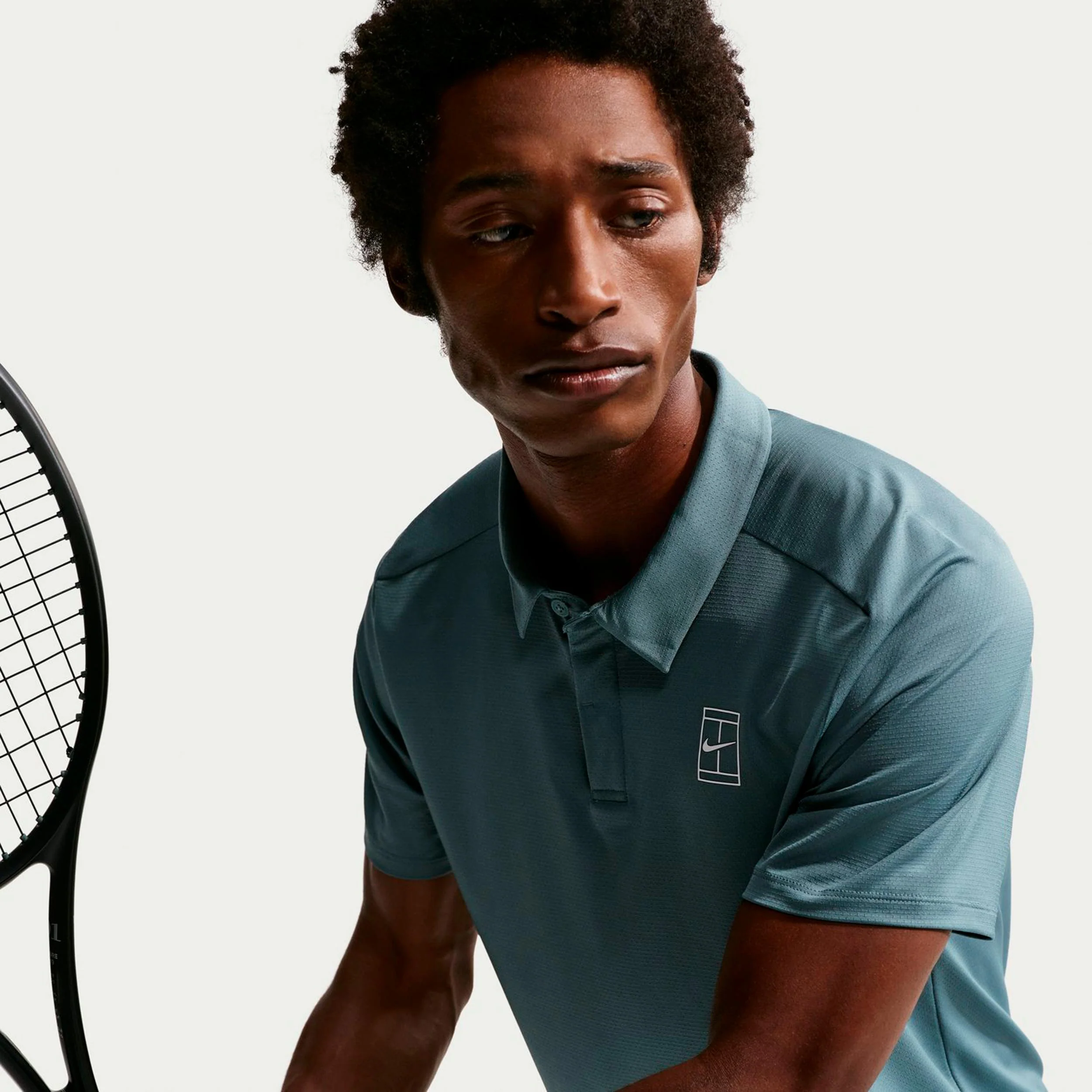 Jannik Sinner Court Dri-FIT Advantage Polo Hombres - azul-gris - Image 6