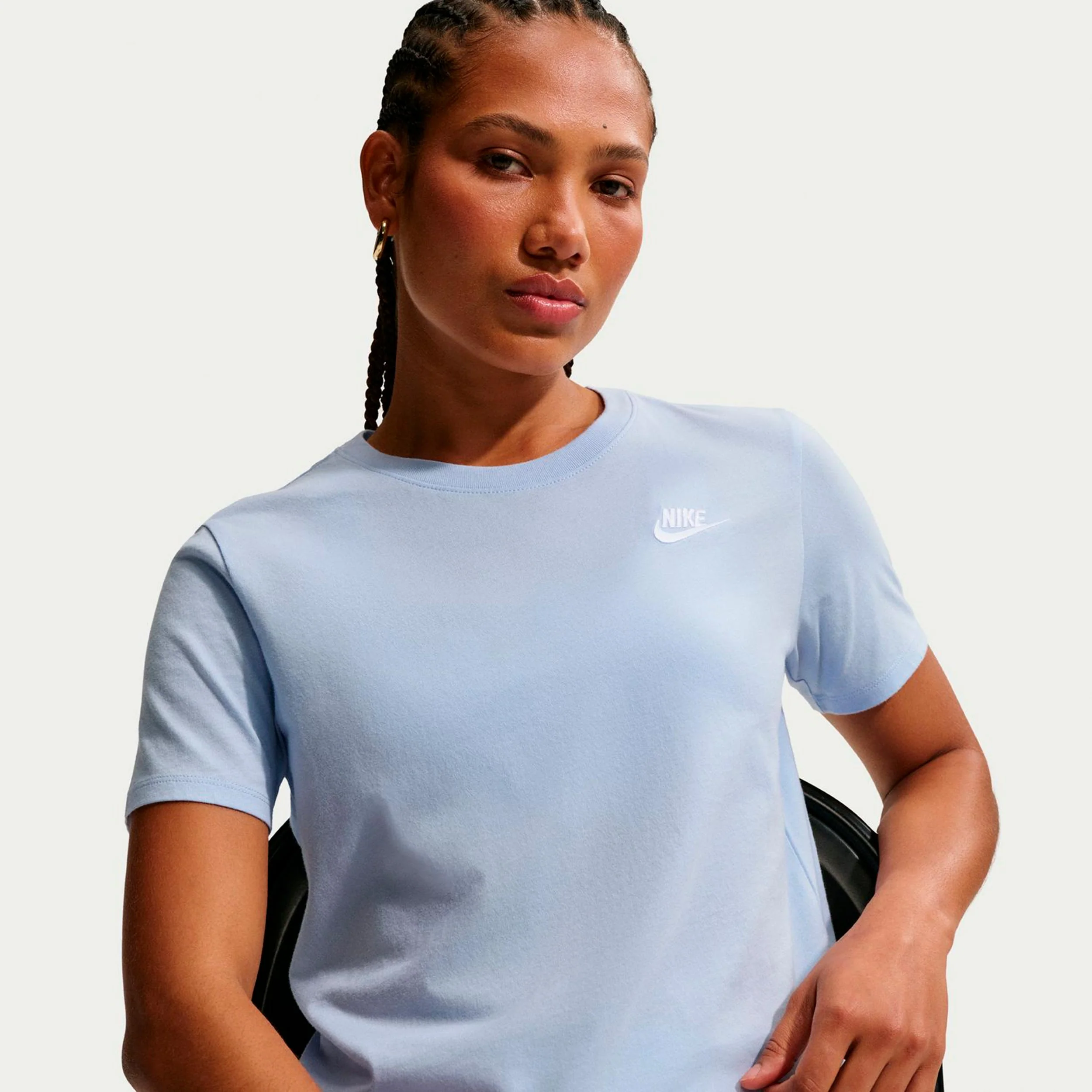 New Sportswear Club Camiseta de manga corta Mujeres - azul-gris