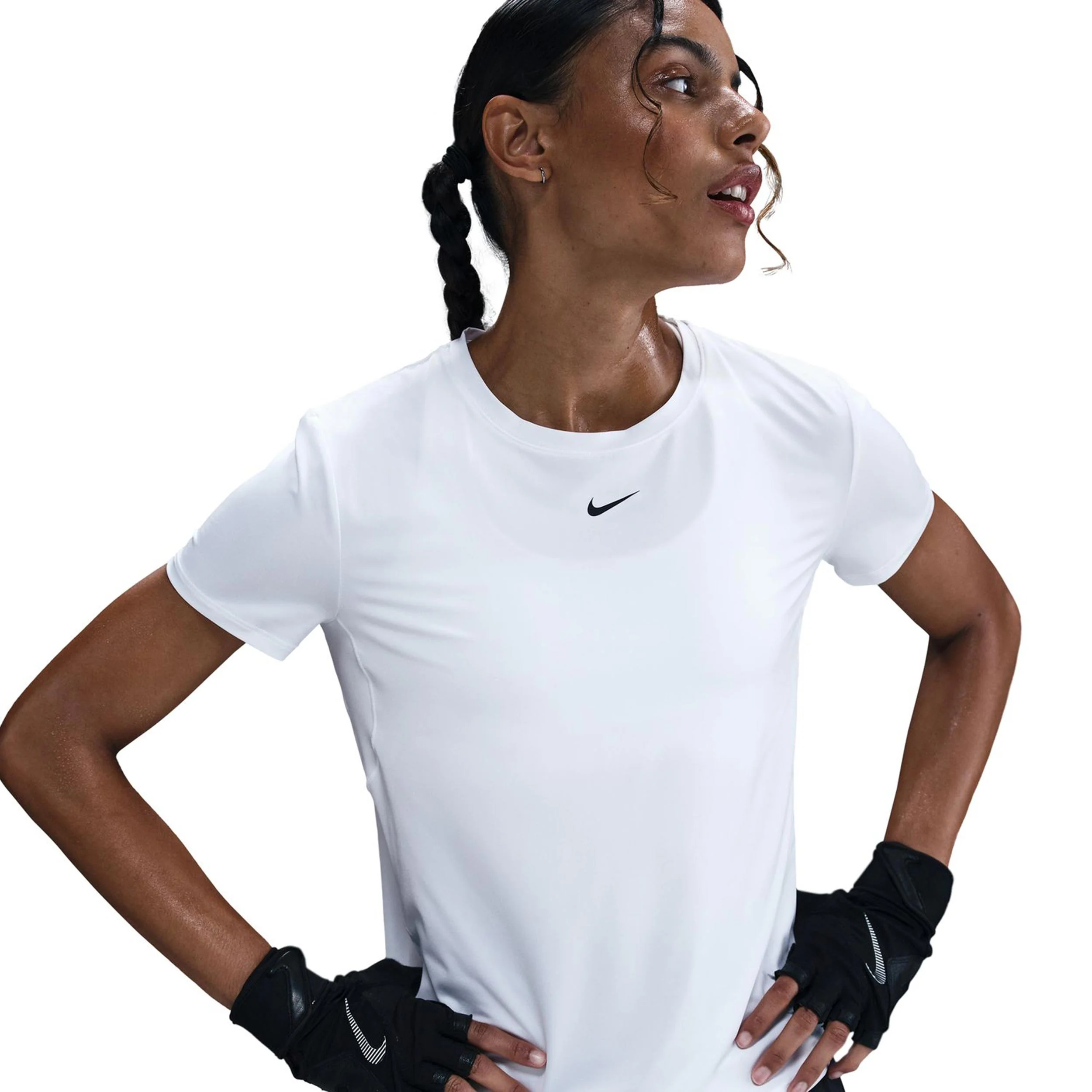 One Classic Dri-Fit Camiseta De Manga Corta Mujeres-Blanco - Image 4