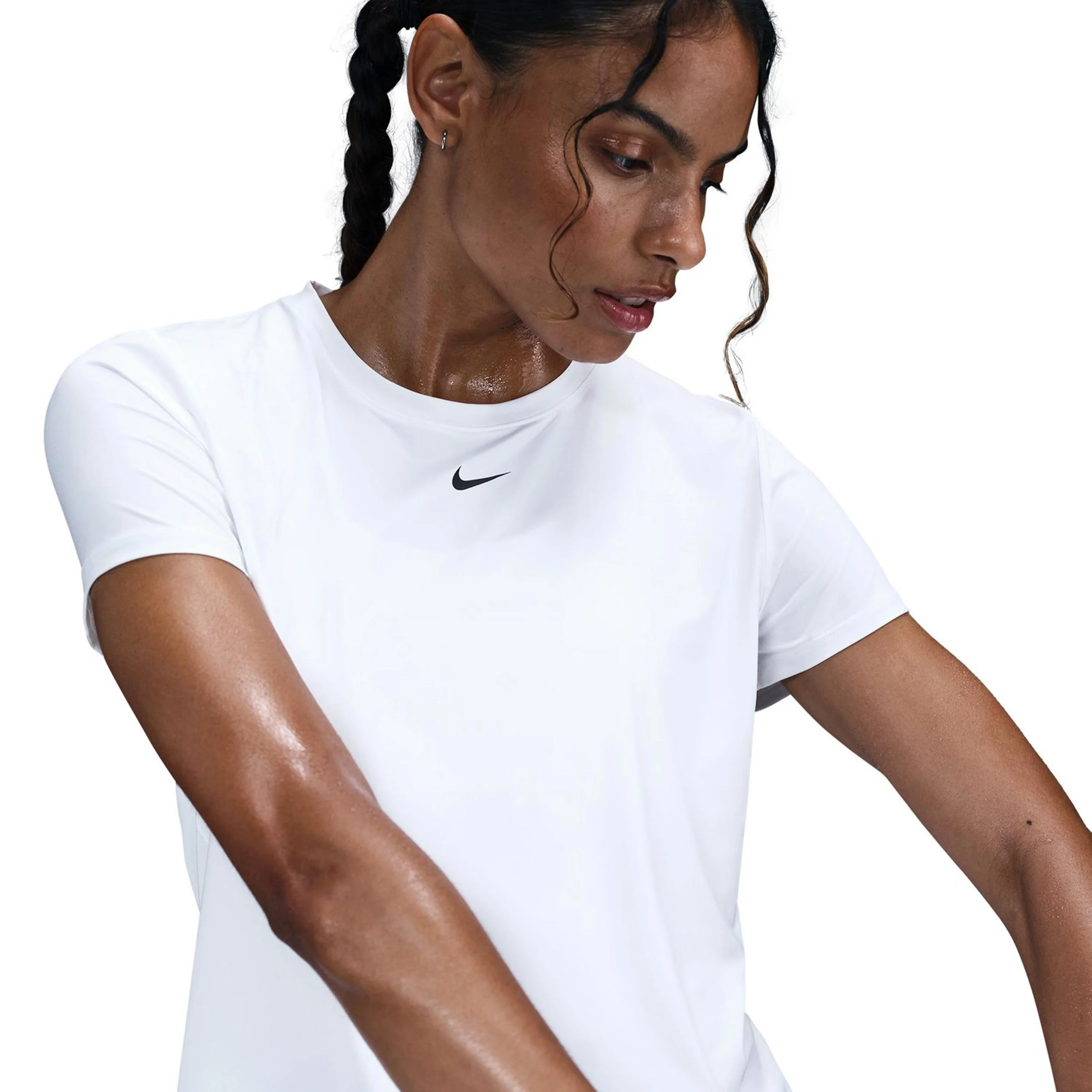 One Classic Dri-Fit Camiseta De Manga Corta Mujeres-Blanco - Image 6