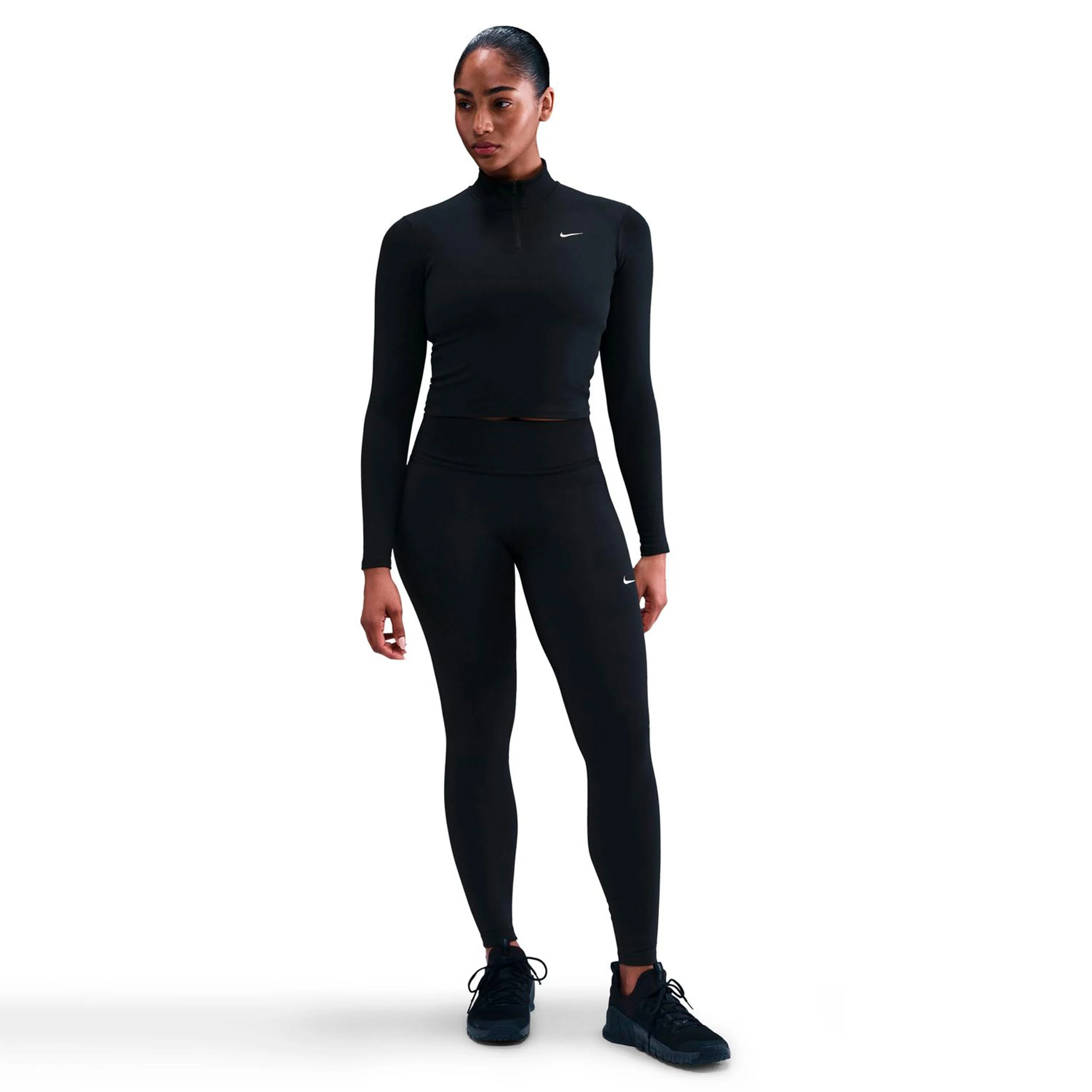 One Dri-Fit Quarter Zip Camiseta de manga larga Mujeres - negro - Image 2