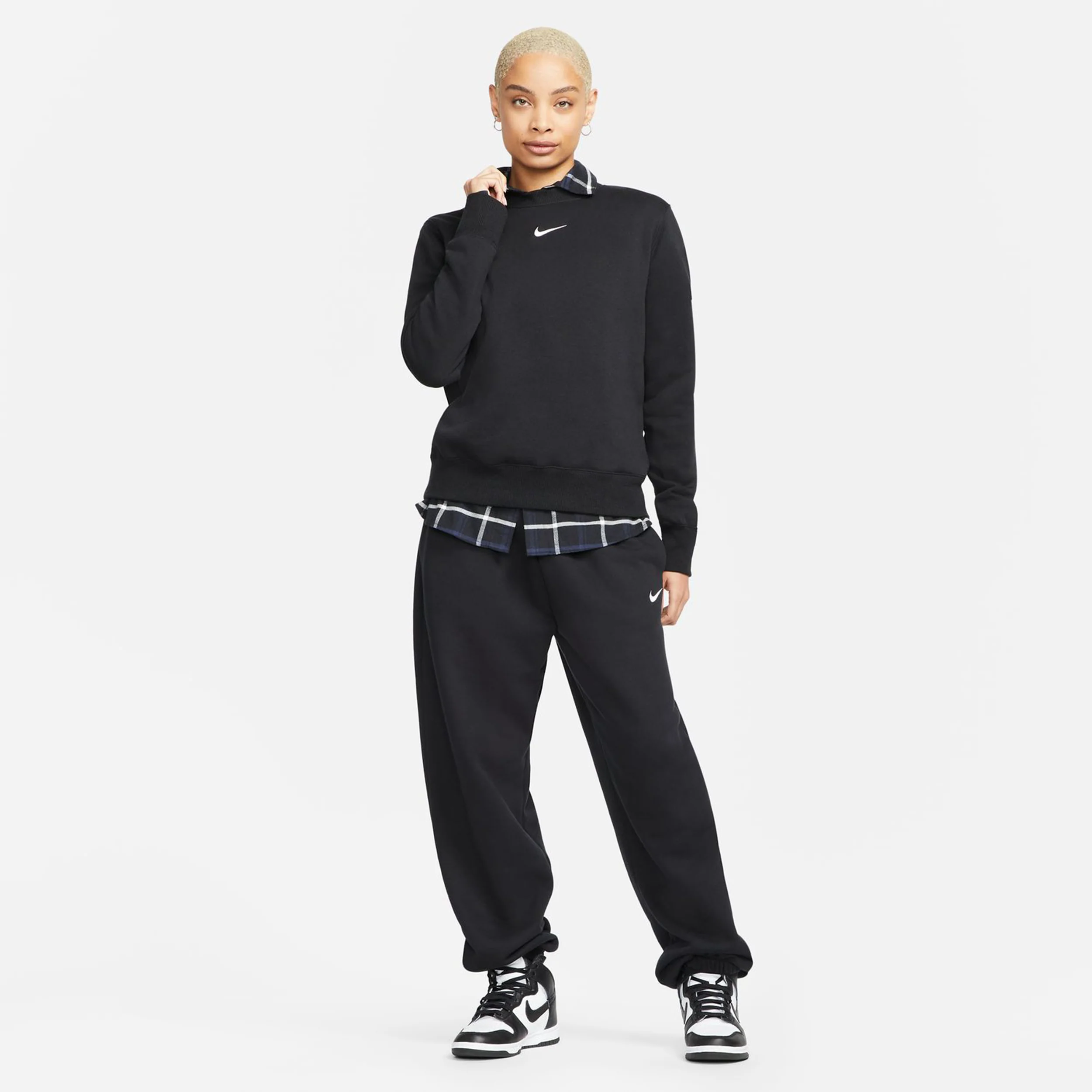 PHNX Fleece STD Crew Sudadera Mujeres-Negro - Image 6