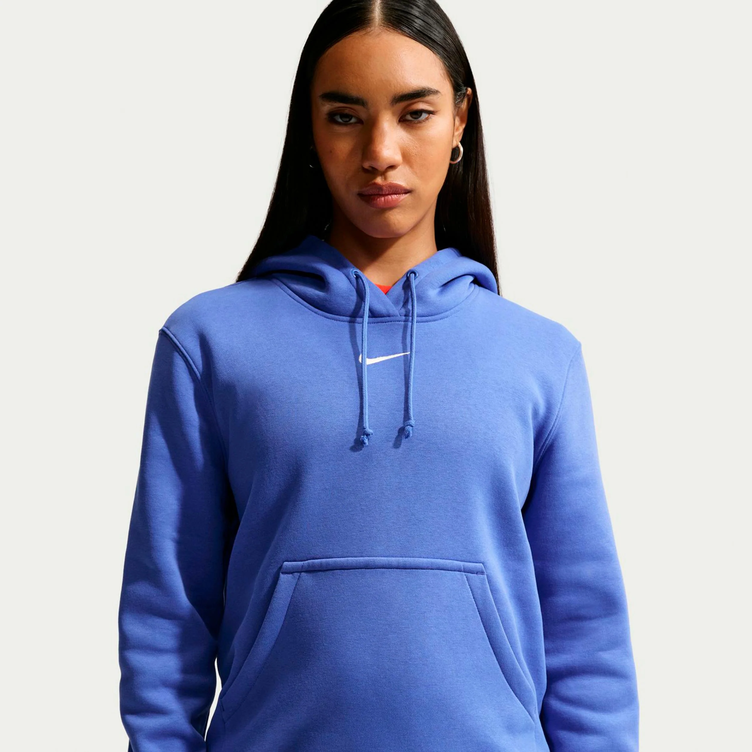 Phoenix Fleece Mid Rise Pantalón de entrenamiento Mujeres-azul, blanco