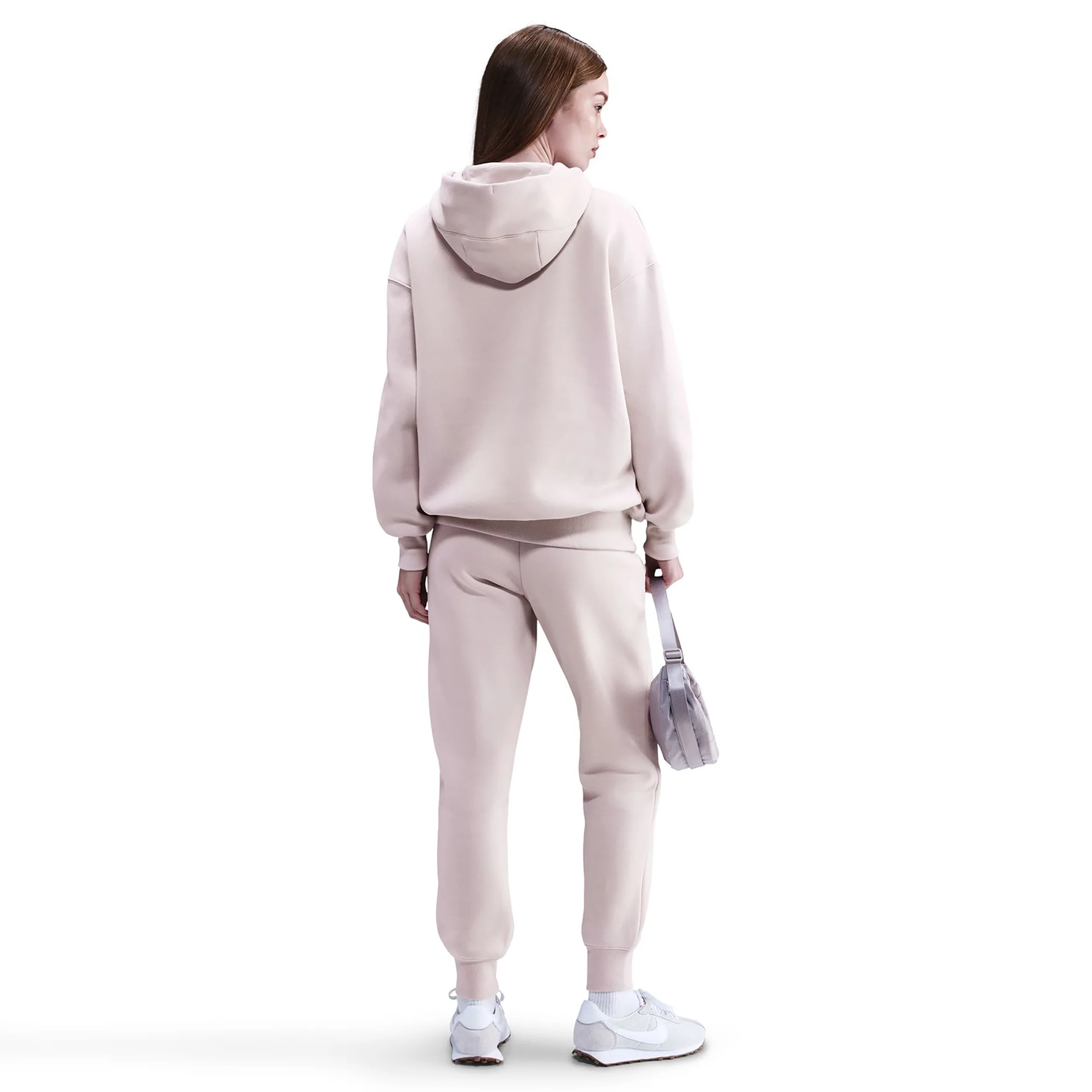 Phoenix Fleece Mid Rise Pantalón de entrenamiento Mujeres-rosa viejo - Image 2