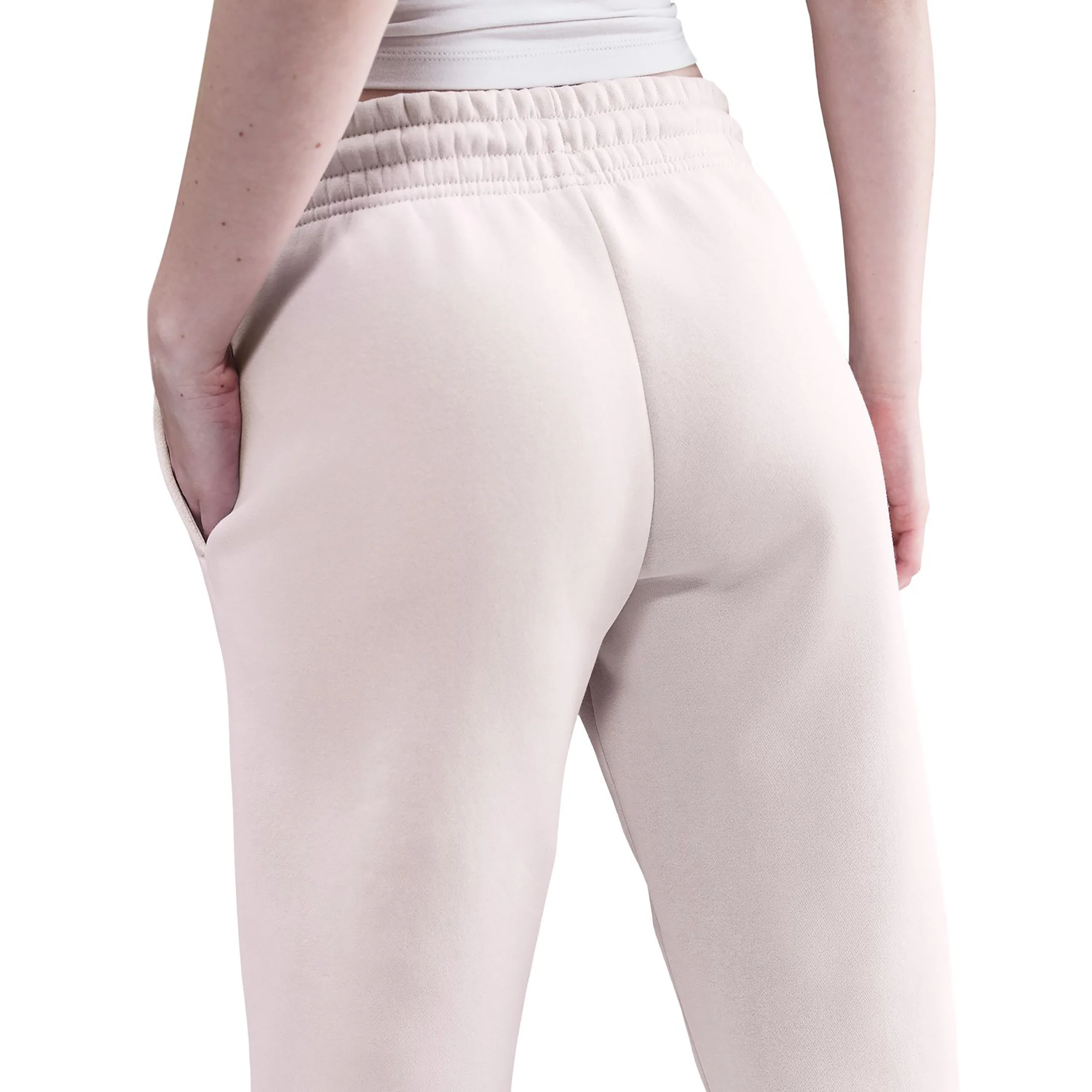 Phoenix Fleece Mid Rise Pantalón de entrenamiento Mujeres-rosa viejo - Image 4