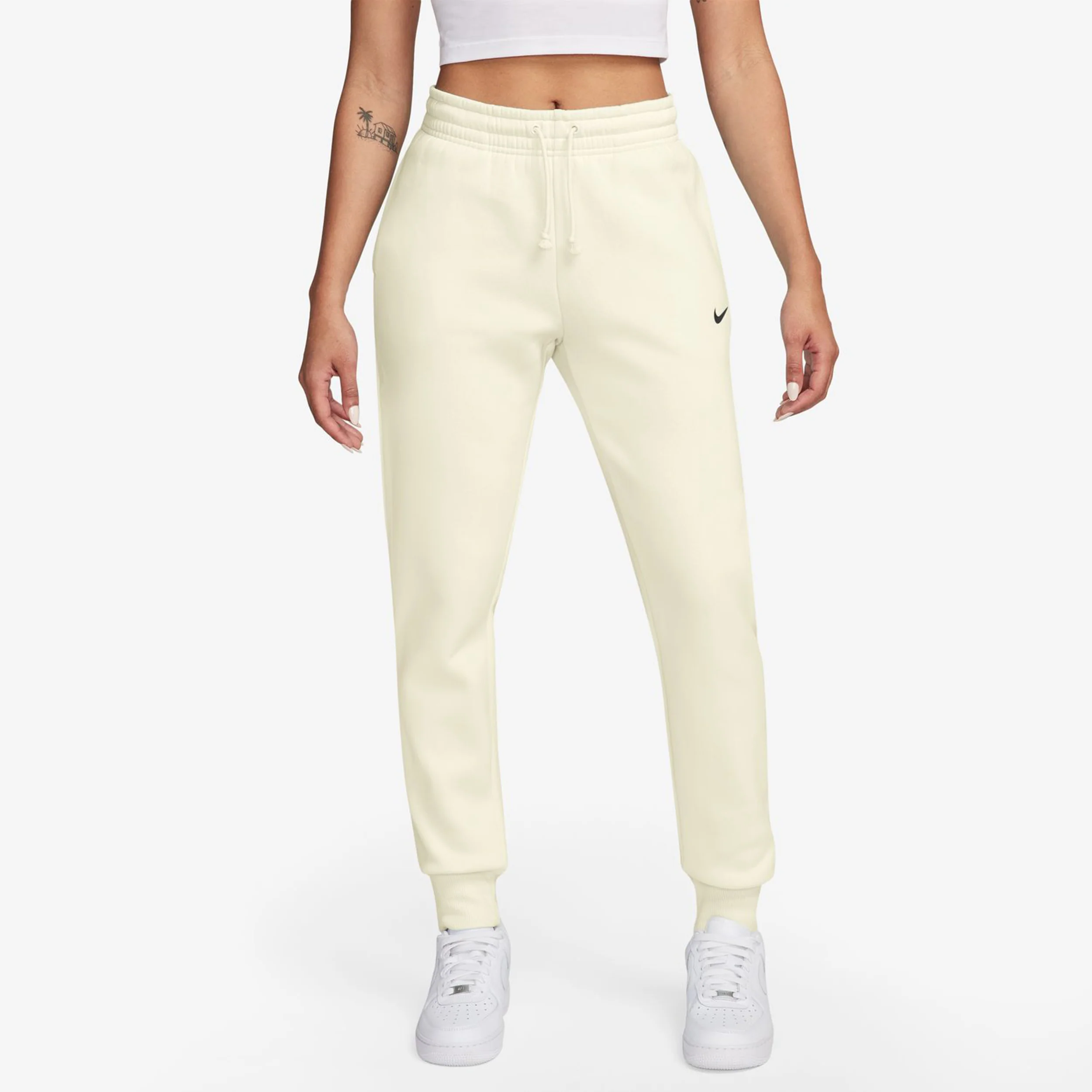 Phoenix Fleece Pantalón De Entrenamiento Mujeres-Crema,Negro - Image 5