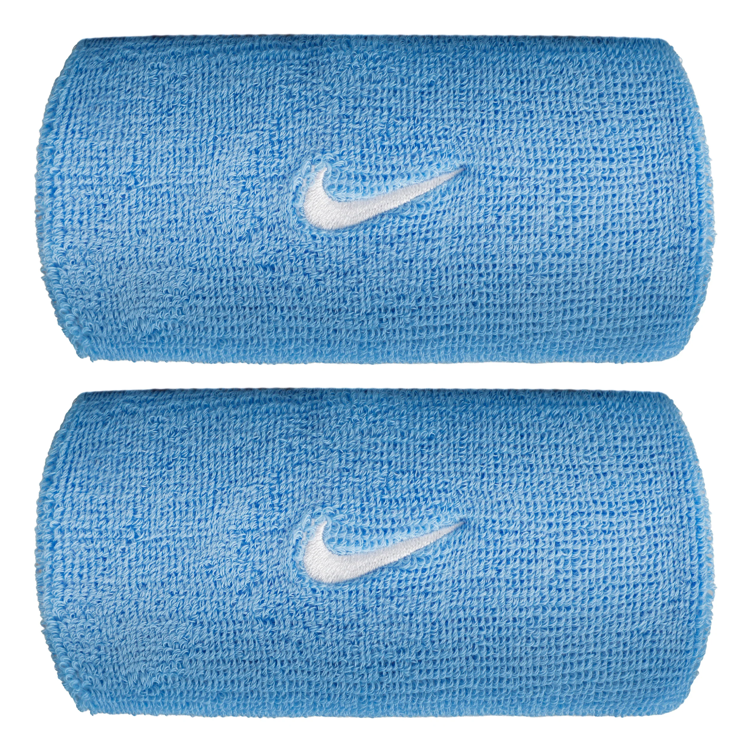 Swoosh Classic Doublewide Cinta para sudor largo - azul, blanco