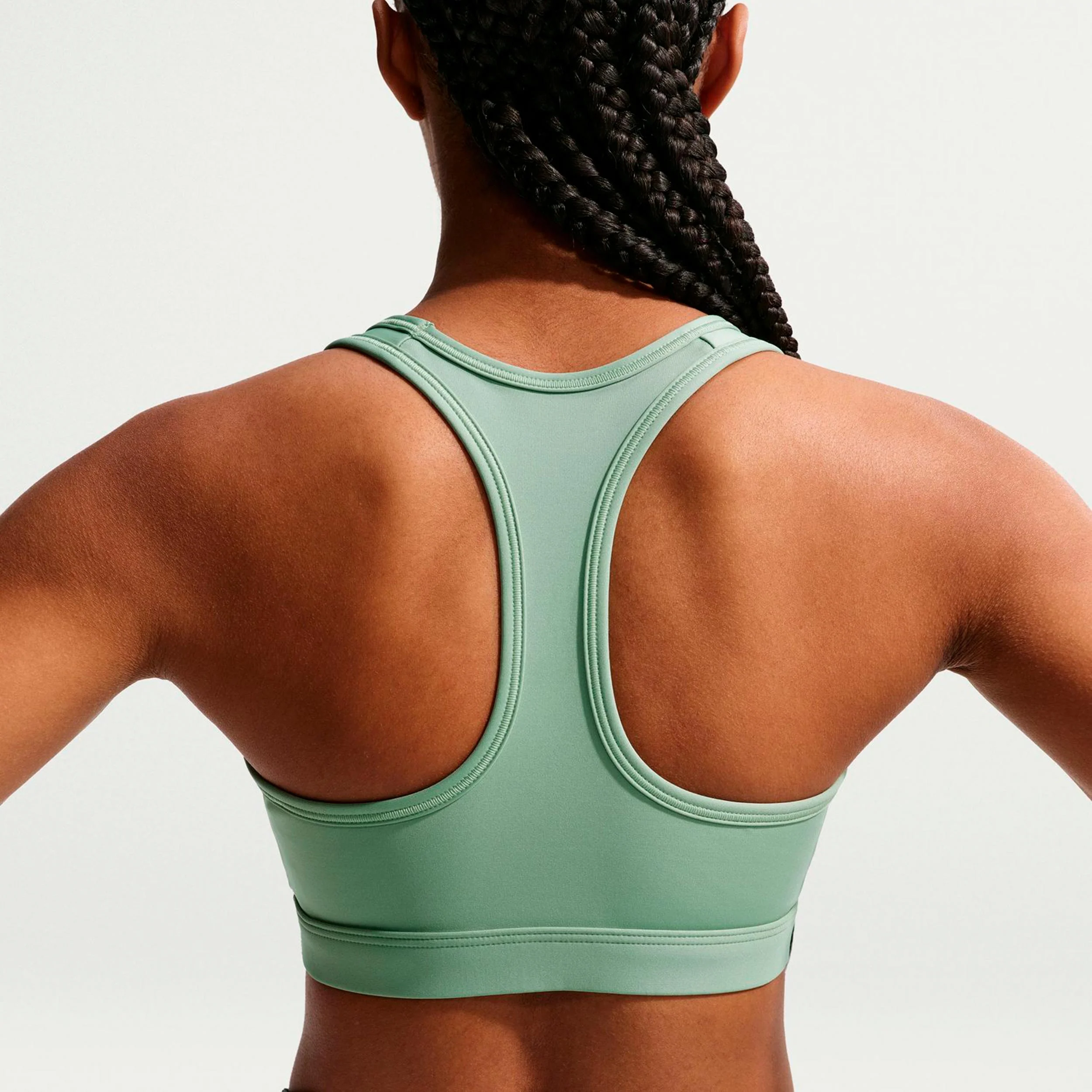 Swoosh Medium Sujetador deportivo Mujeres - salvia, blanco - Image 4
