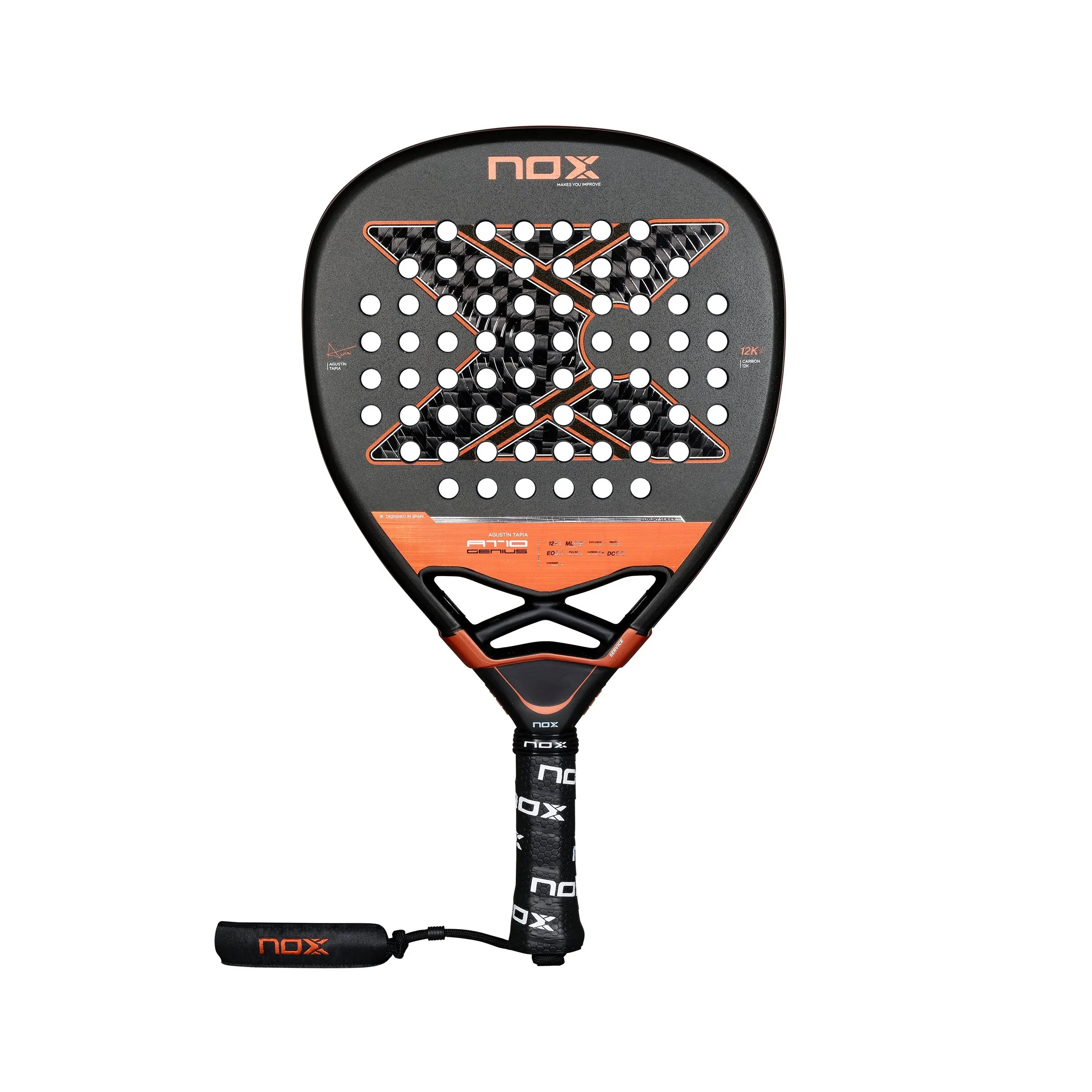 AT10 Genius Attack 12K 2025 Pala de pádel Raqueta de segunda mano