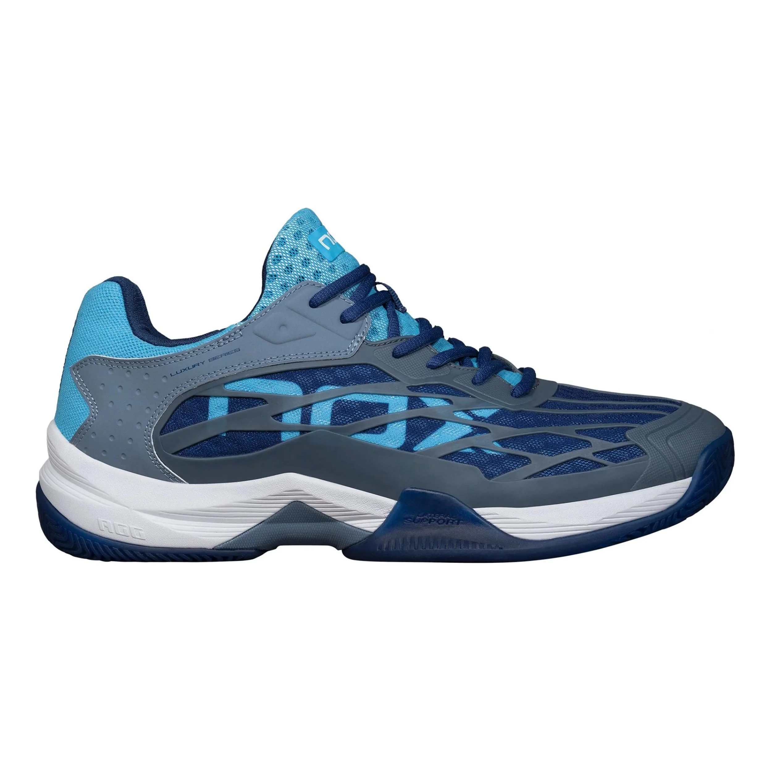 AT10 LUX Zapatilla De Pádel-Azul Oscuro,Azul Claro